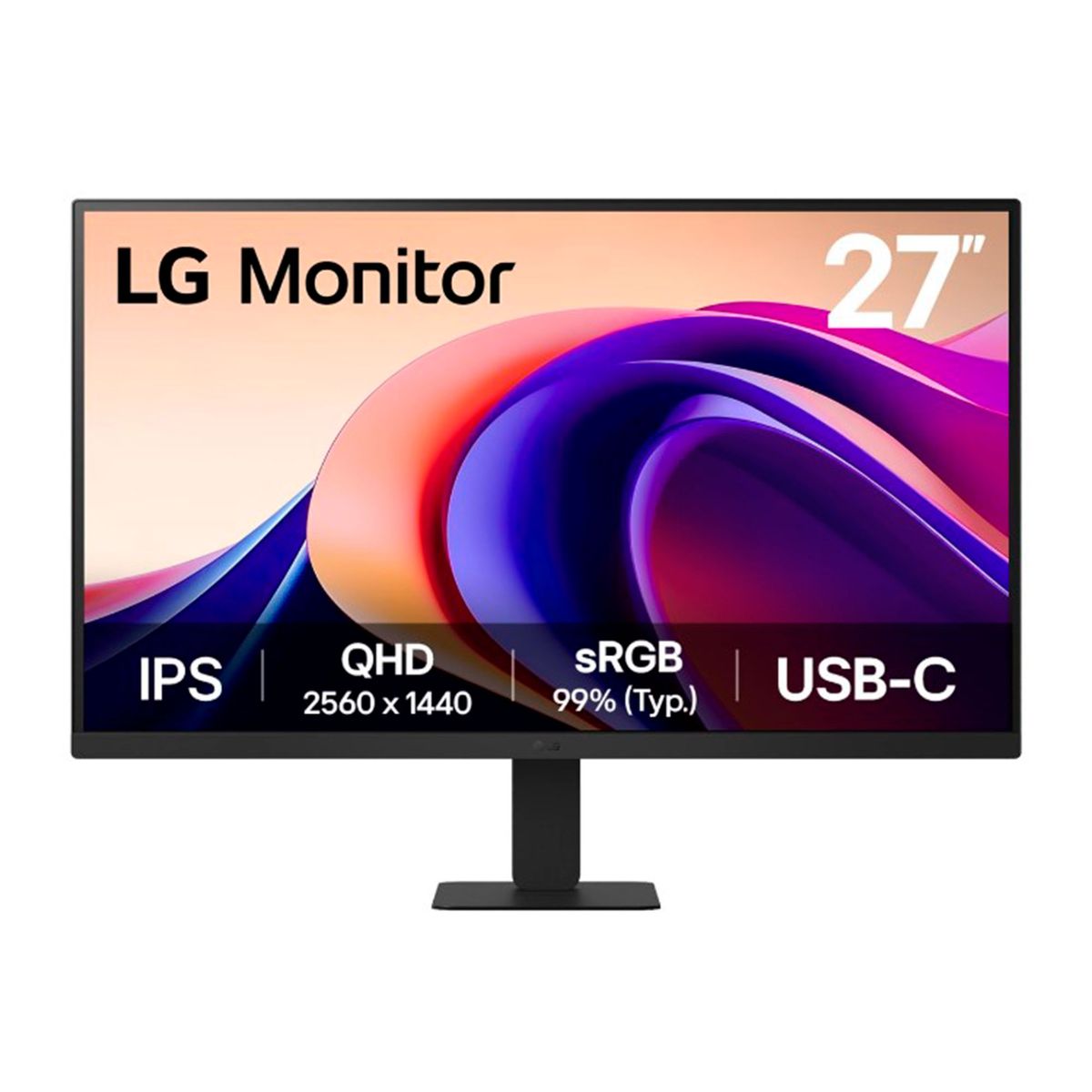 LG - MONITOR PLANO LG 27 QHD IPS 100 HZ HDMI HDR USB-C PN MON27LG27U631A