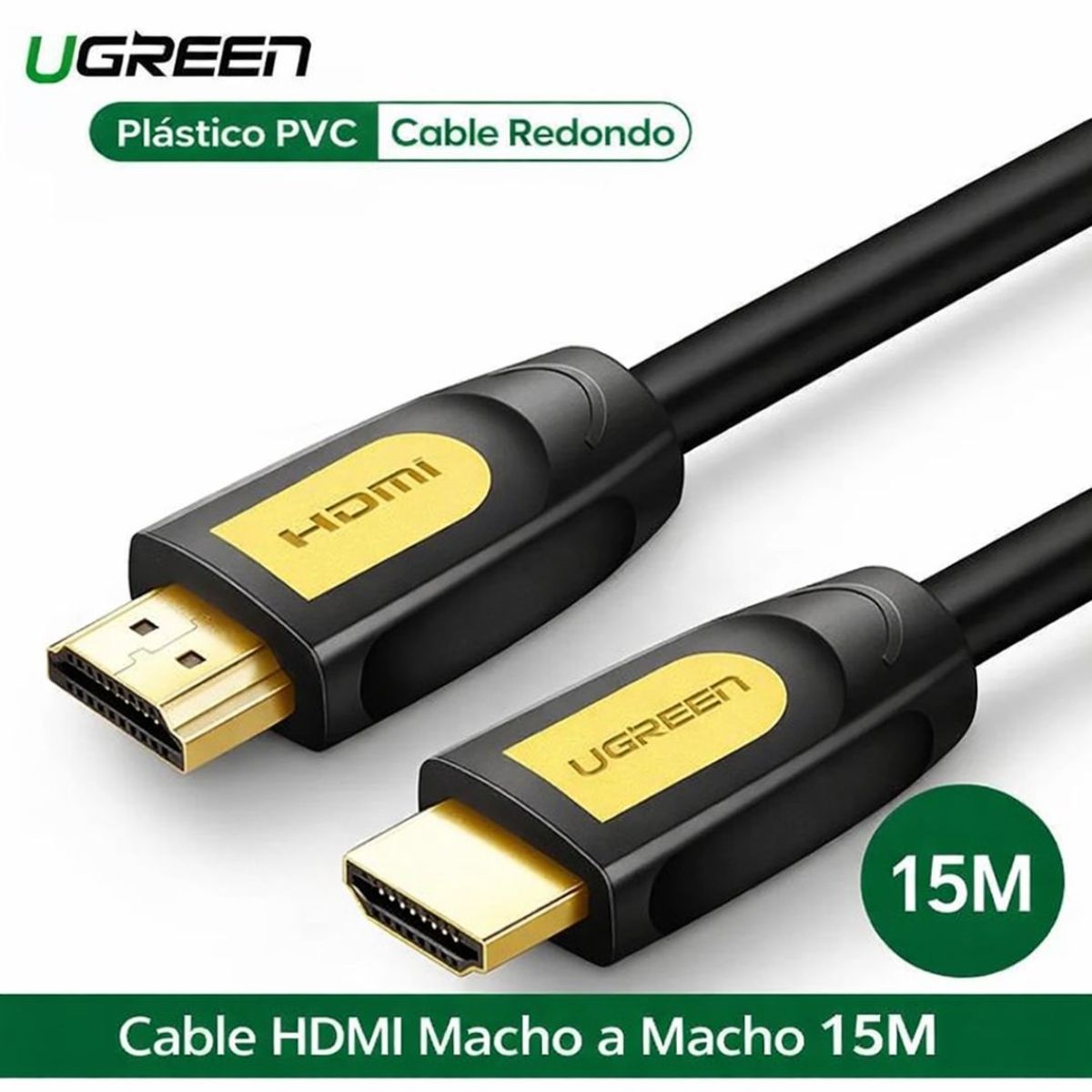 UGREEN - Cable HDMI UGREEN 15 Metros 4K 30Hz Alta Velocidad 10.2Gbps HD101 11106