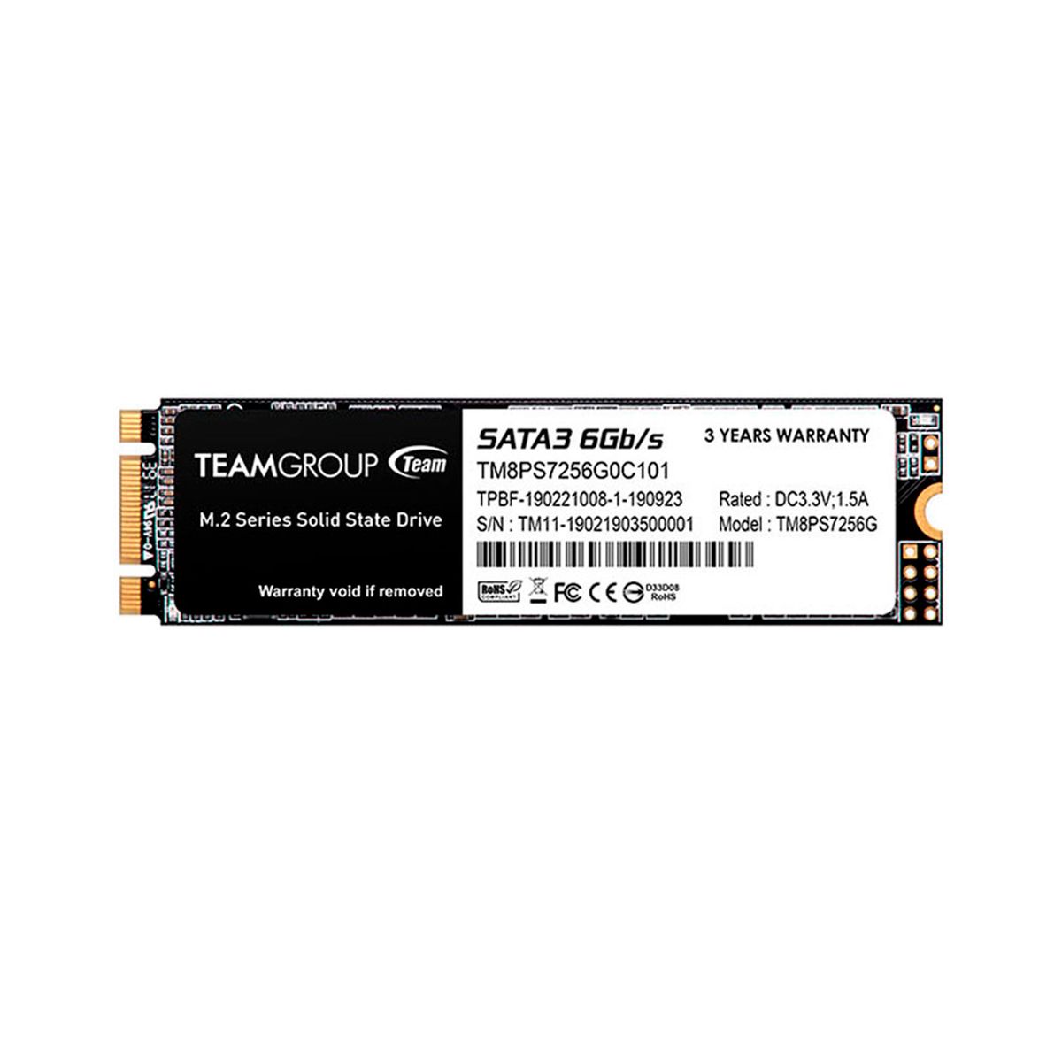 TEAMGROUP - SSD TEAMGROUP MS30 M.2 2280 256GB SATA III 6Gb-s P-N TM8PS7256G0C101