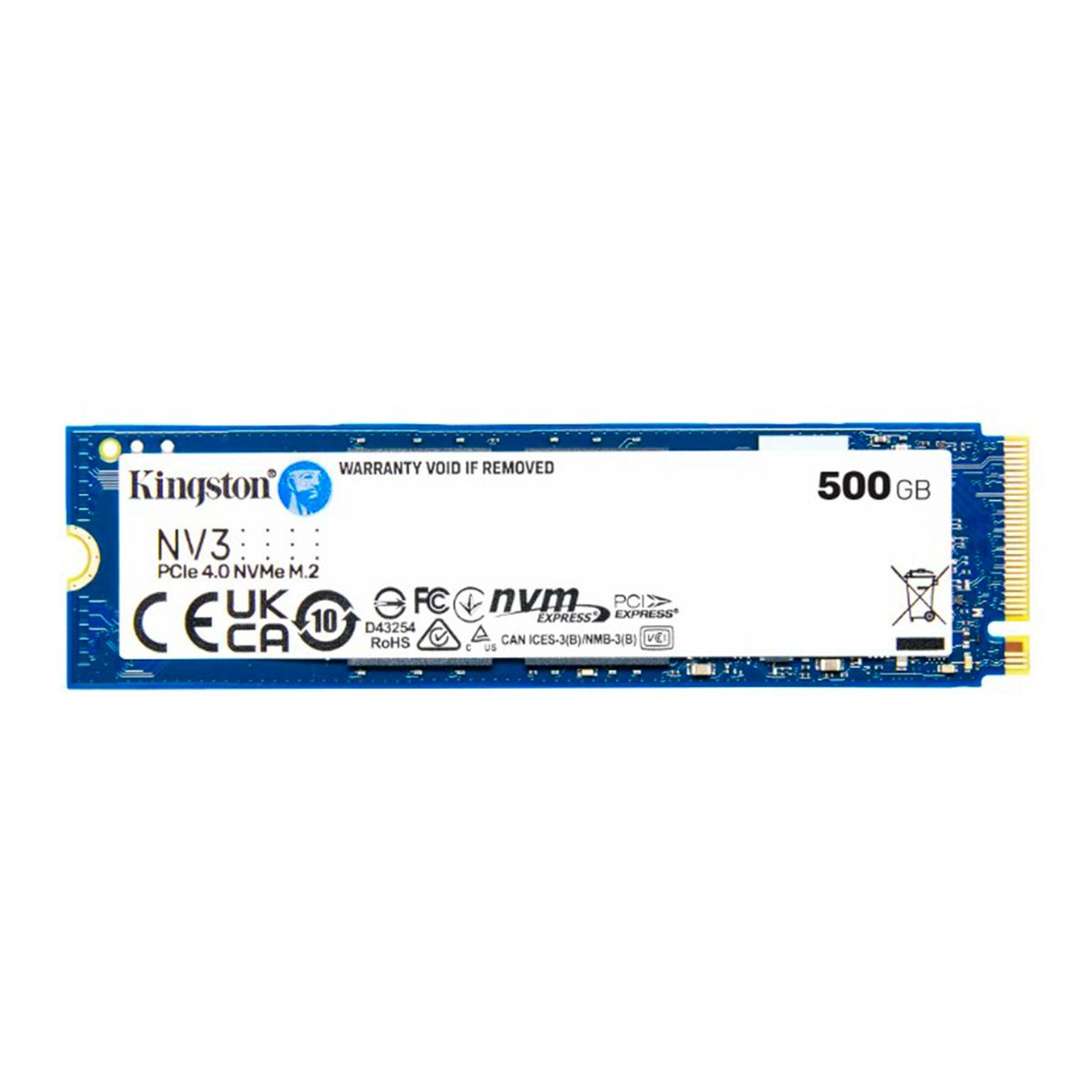 KINGSTON - UNIDAD EN ESTADO SOLIDO KINGSTON 500GB NV3 M.2 P-N SSDKTSNV3M500