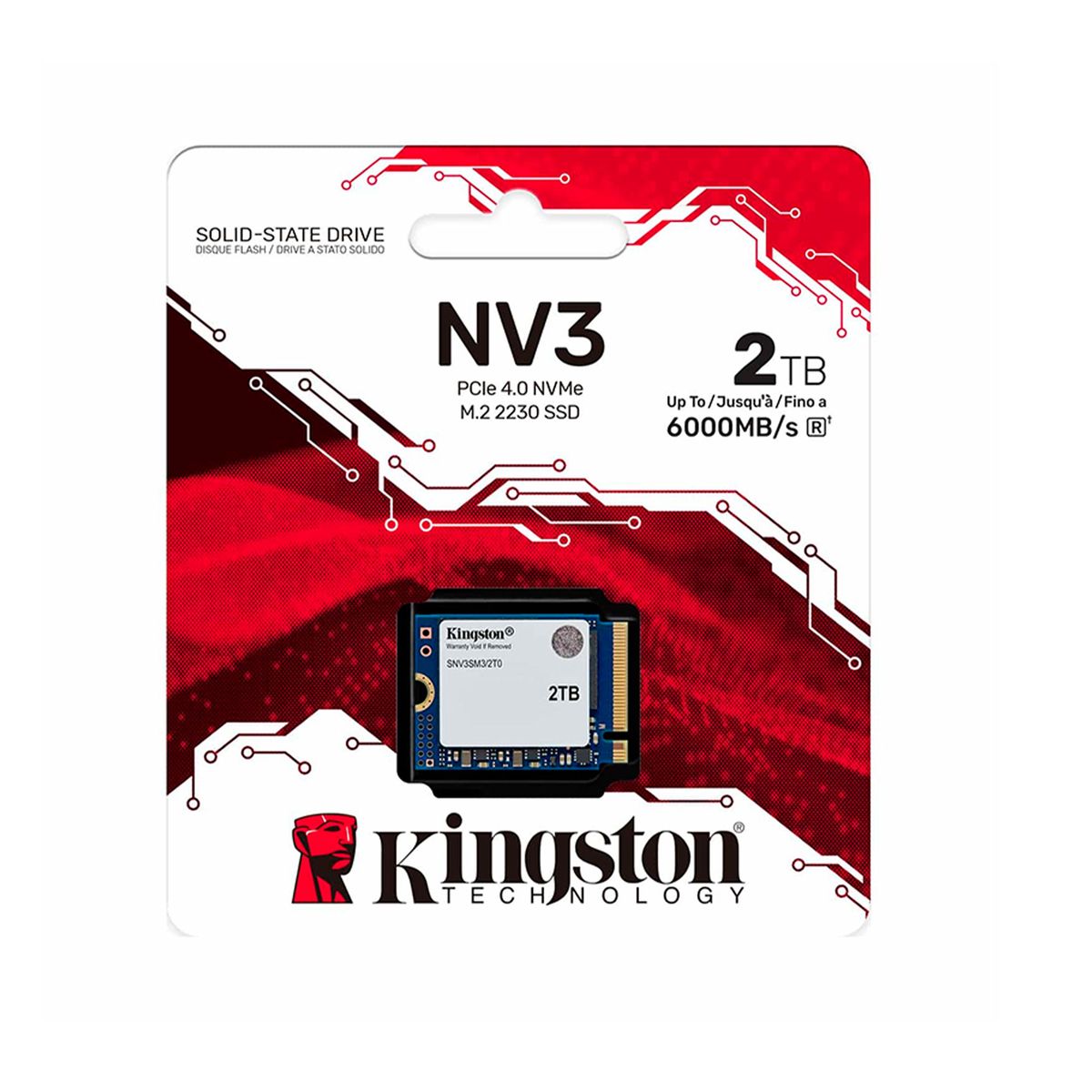 KINGSTON - ssd kingston nv3 pcie 4.0 2tb de almacenamiento pn SSDKTNV3SM32000