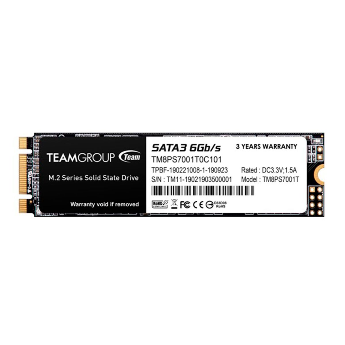 TEAMGROUP - UNIDAD EN ESTADO SOLIDO TEAMGROUP 1TB MS30 M.2 P-N SSD1TTGMS30M2S3