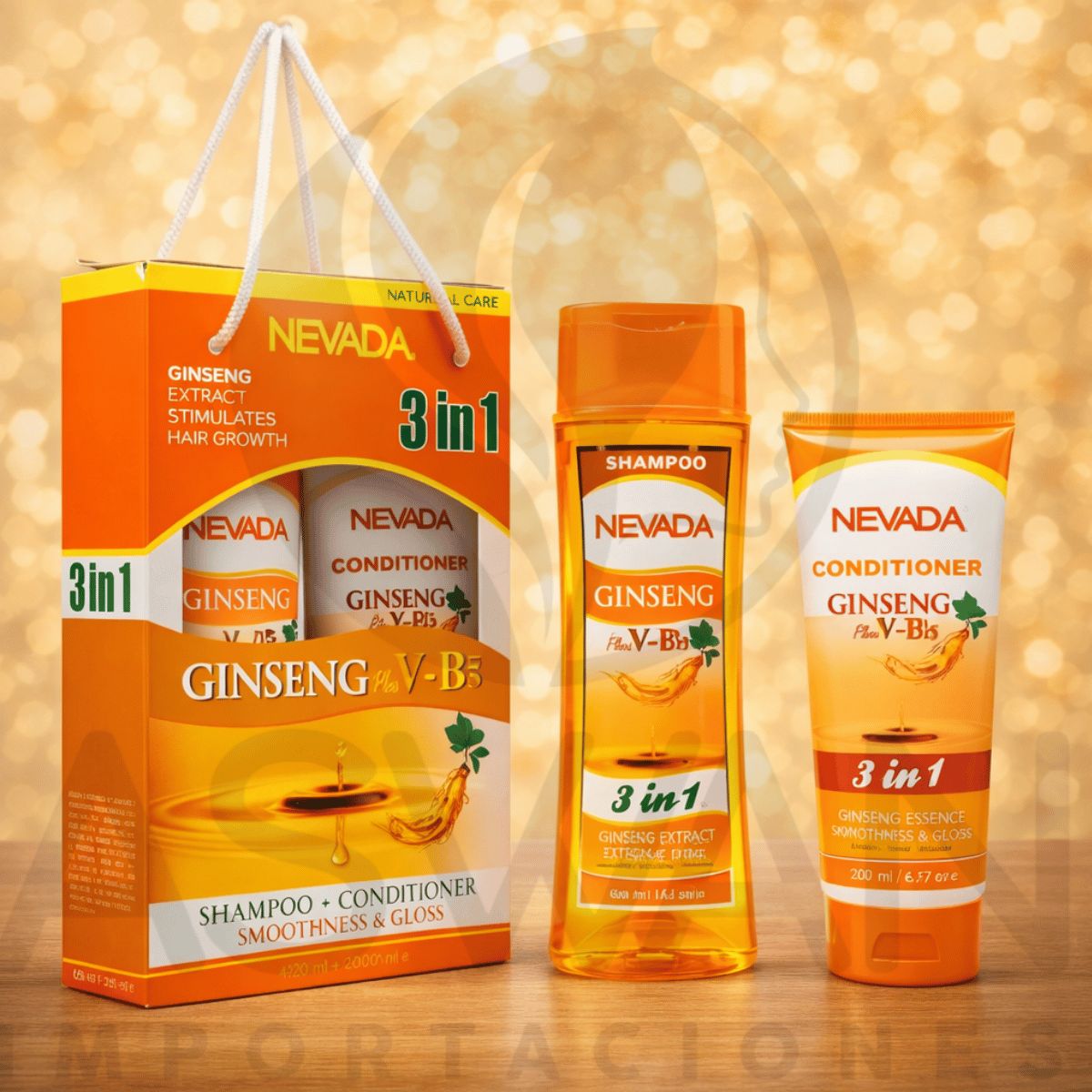 NEVADA NATURAL PRODUCTS - Set Ginseng Shampoo + Acondicionador - NEVADA