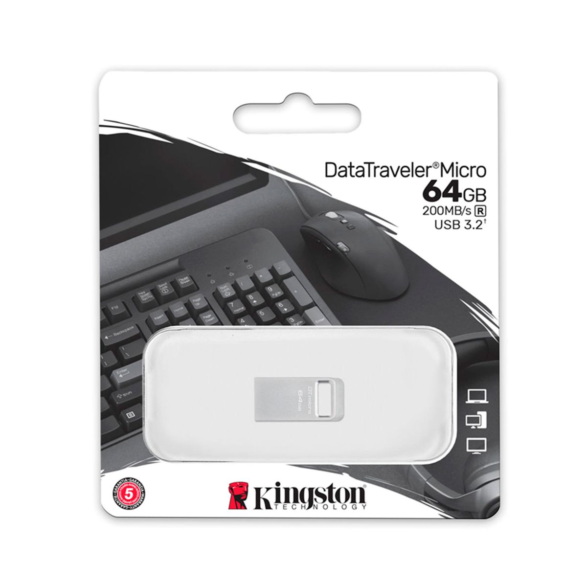 KINGSTON - MEMORIA USB KINGSTON DTMC3G2 64GB 200MB-S 3.2 GEN 1 P-N DTMC3G2-64GB