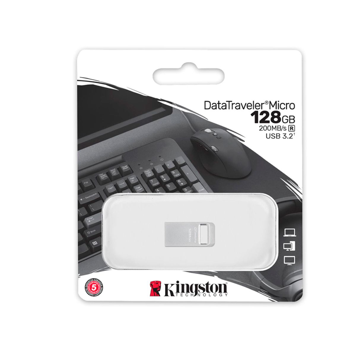 KINGSTON - MEMORIA USB KINGSTON DTMC3G2 128GB 200MB-S 3.2 GEN1 P-N DTMC3G2-128GB