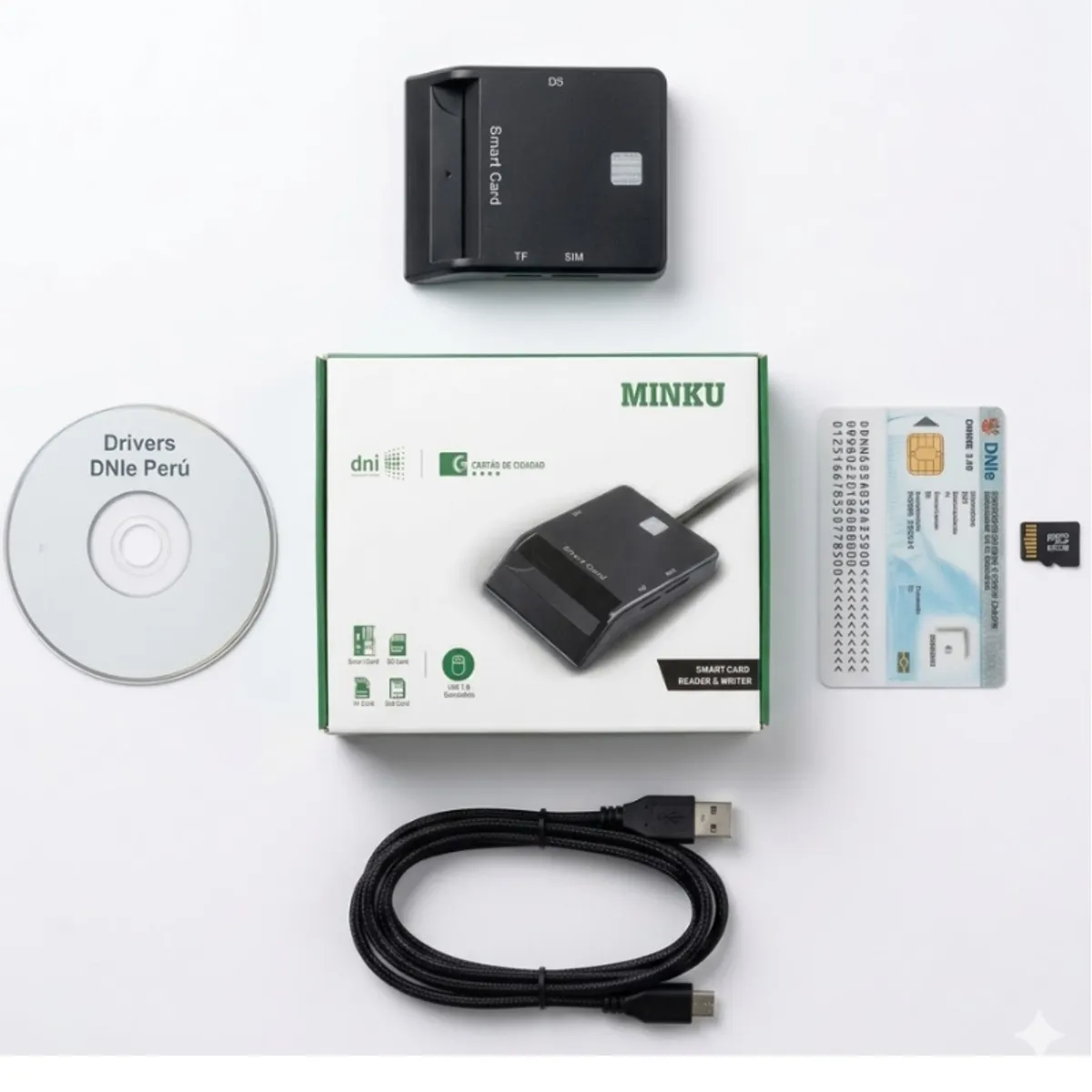 GENERICO - Lector de DNI Electrónico 3.0 para Trámites RENIEC y SUNAT - Firma Digital Segura