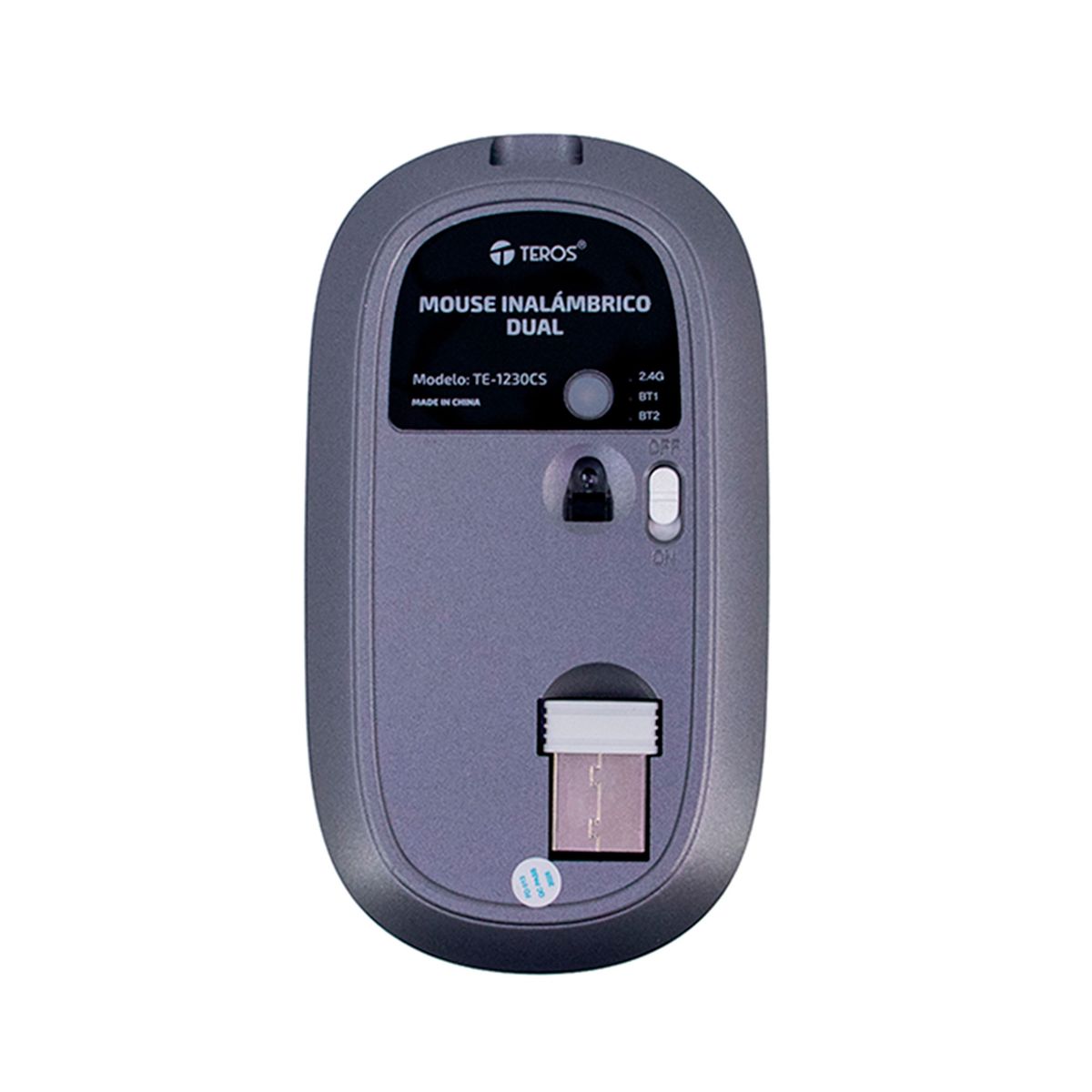 TEROS - MOUSE INALÁMBRICO DUAL TEROS 3 BOTONES PN  MSWBKTE1230CS