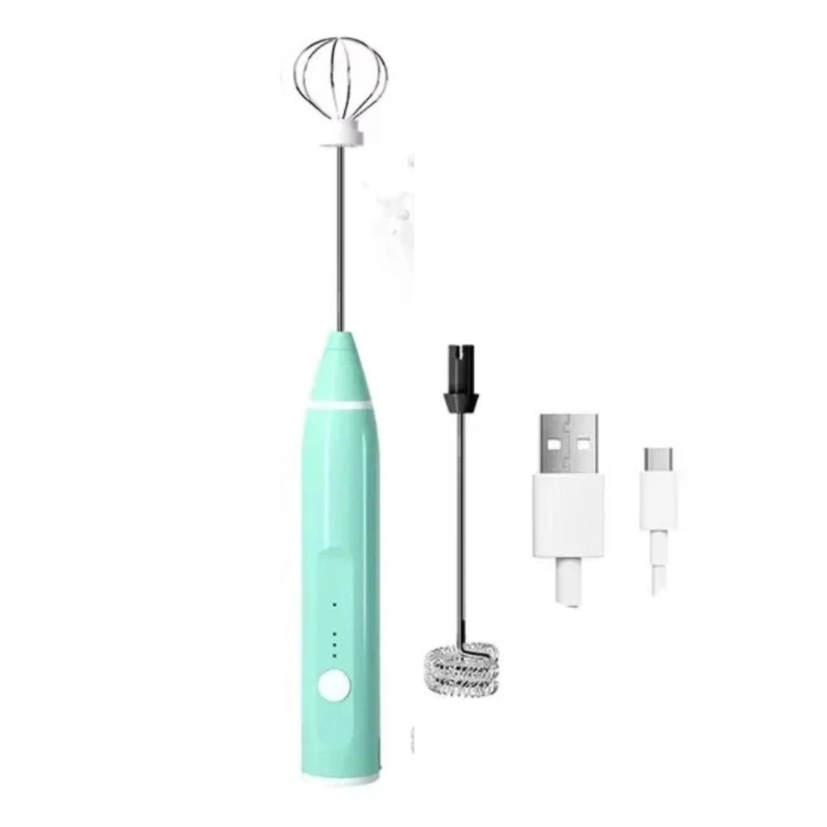 GENERICO - Mini Batidora Eléctrica Manual de Dos Cabezas Verde