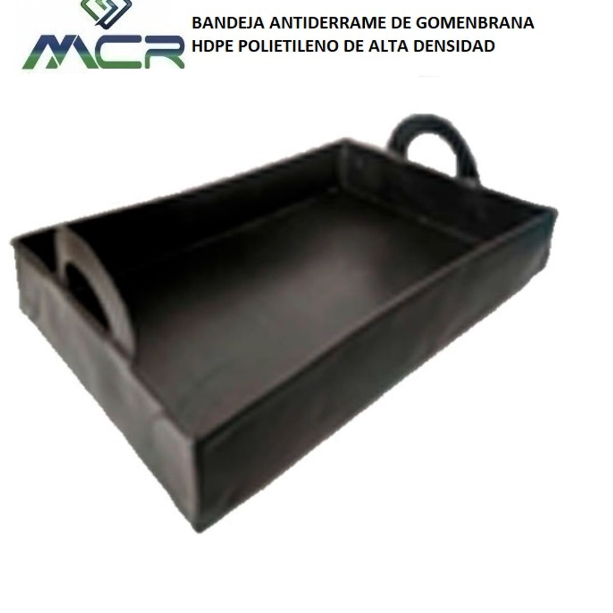 NACIONAL - BANDEJA ANTIDERRAME DE GEOMENBRANA HDPE POLIETILENO DE ALTA DENSIDAD (30 X 40 CM)