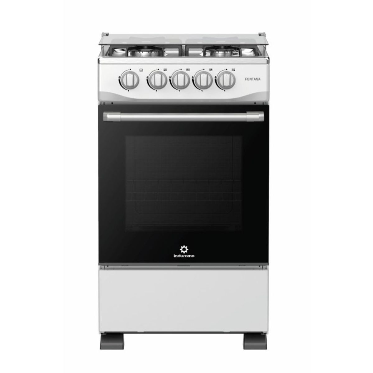 INDURAMA - Cocina Indurama 4 Quemadores 85CM Fontana Gris