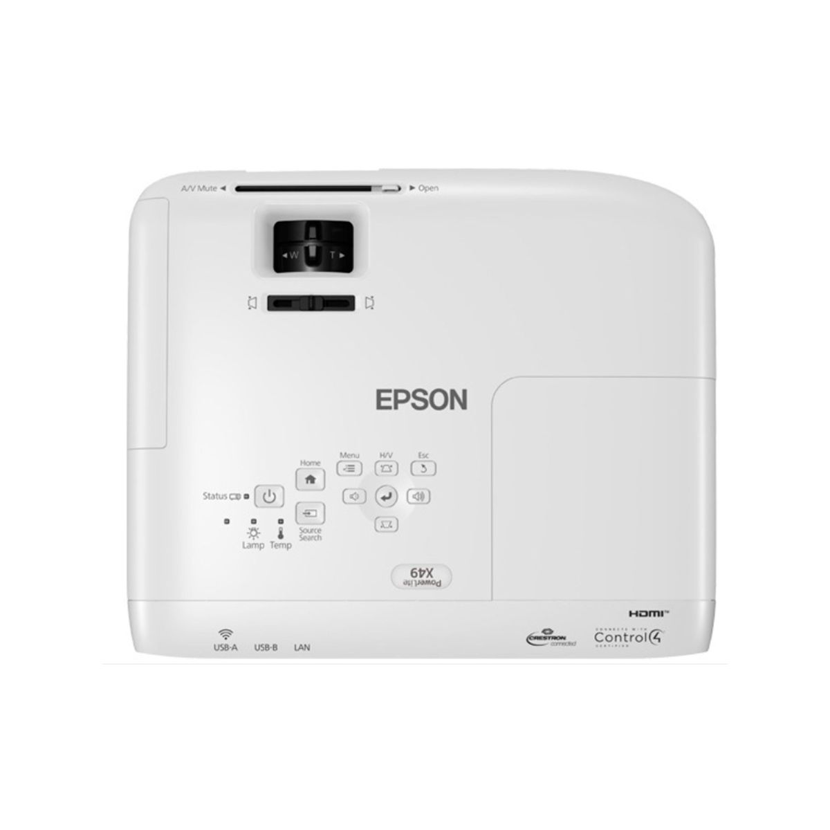 EPSON - Proyector Epson PowerLite X49 3600 Lmenes 1024x768 XGA Parlante Monoaural 5W x 1 P-N V11H982020
