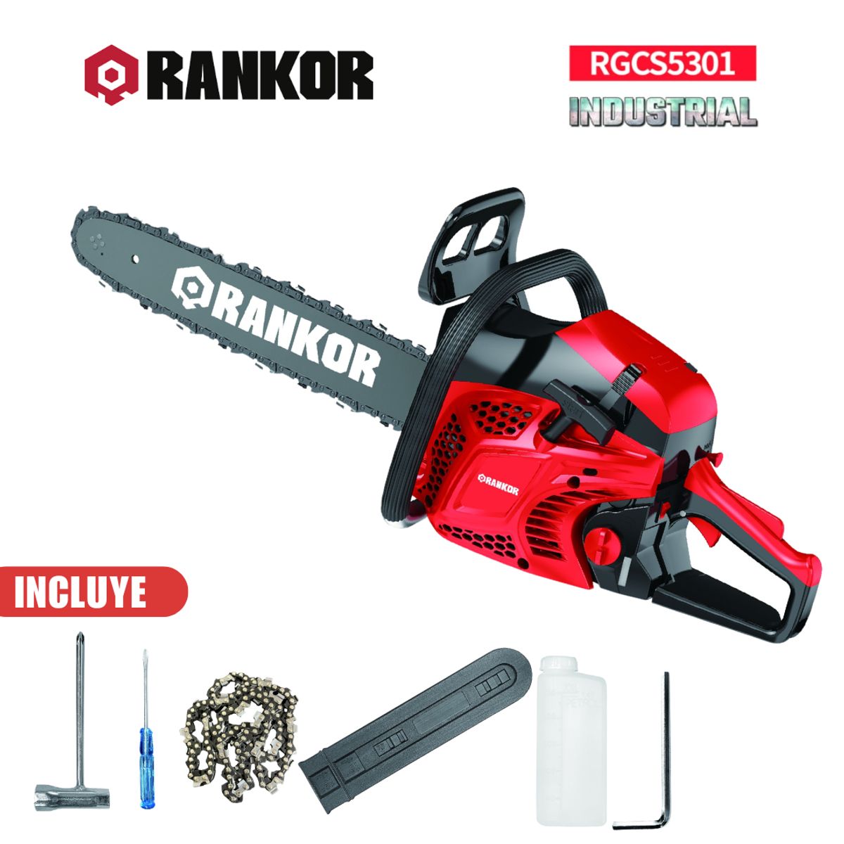 RANKOR - Motosierra a Gasolina 53cc  RGCS5301