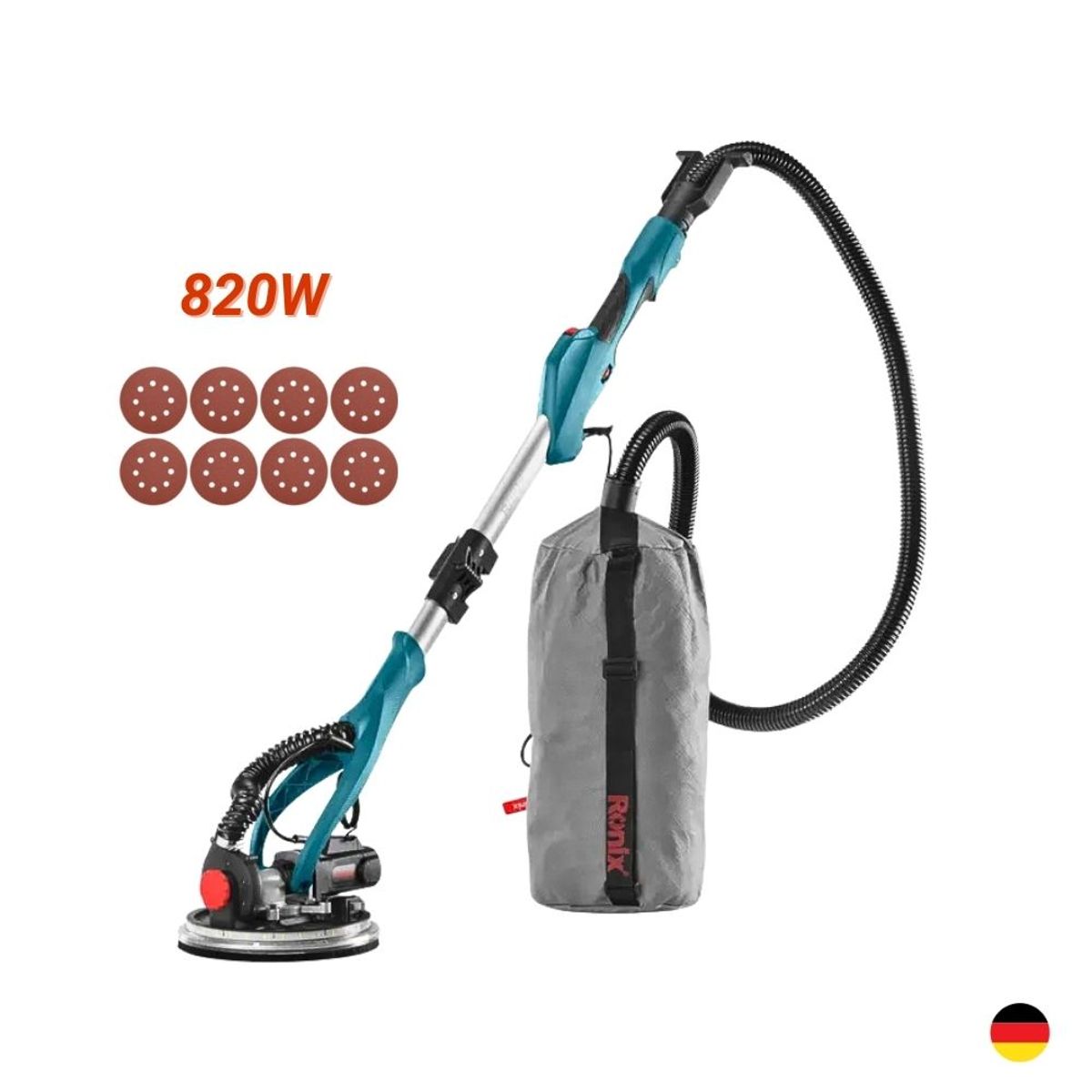 RONIX - Lijadora De Pared y Techo 820W RONIX 6200 Indutrial