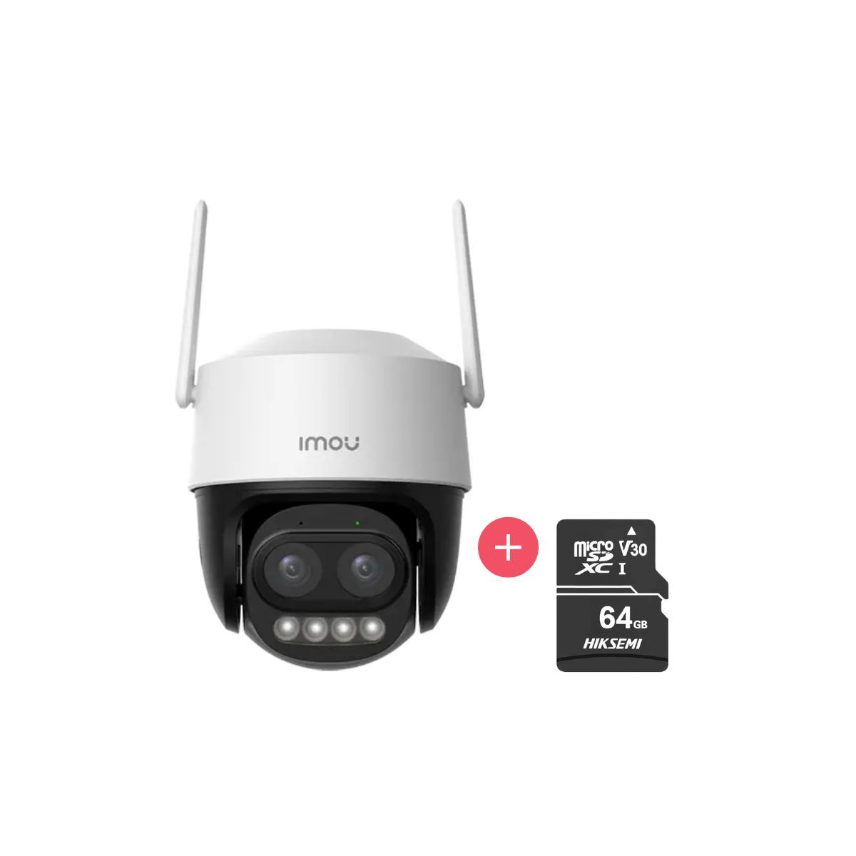 IMOU - Cámara Seguridad Wifi Exterior Imou Cruiser Z 3K + Micro SD 64GB 360° Zoom 12X IA IP66