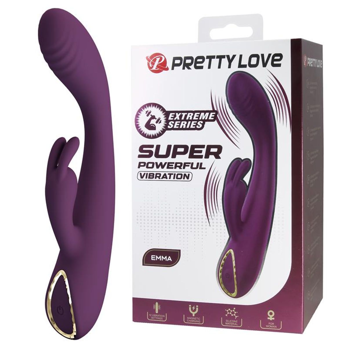 GENERICO - Vibrador Rabbit Super Potente  Emma