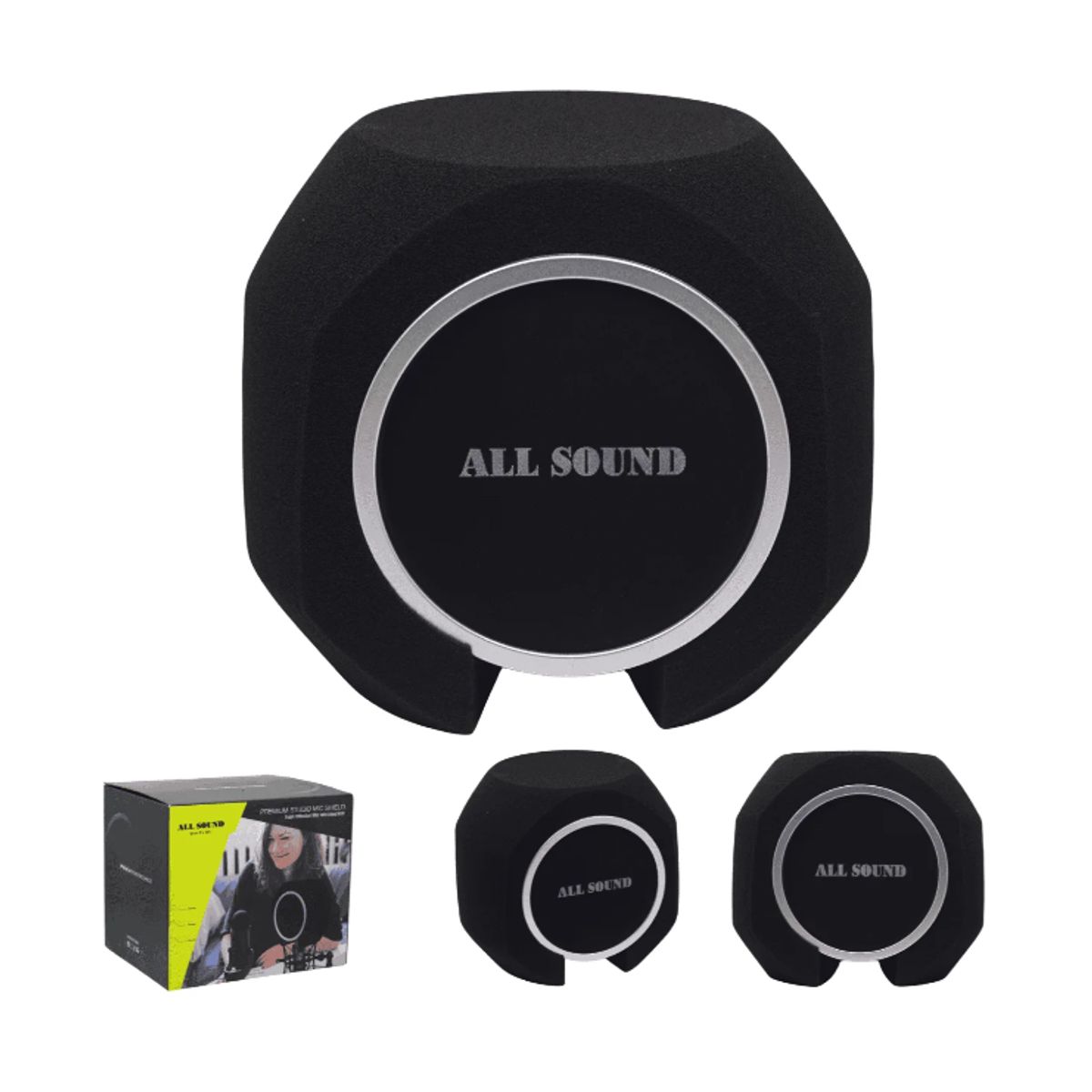 ALL SOUND - Esponja de Aislamiento Acústico Micrófono Filtro Pop EA-M01 ALL SOUND