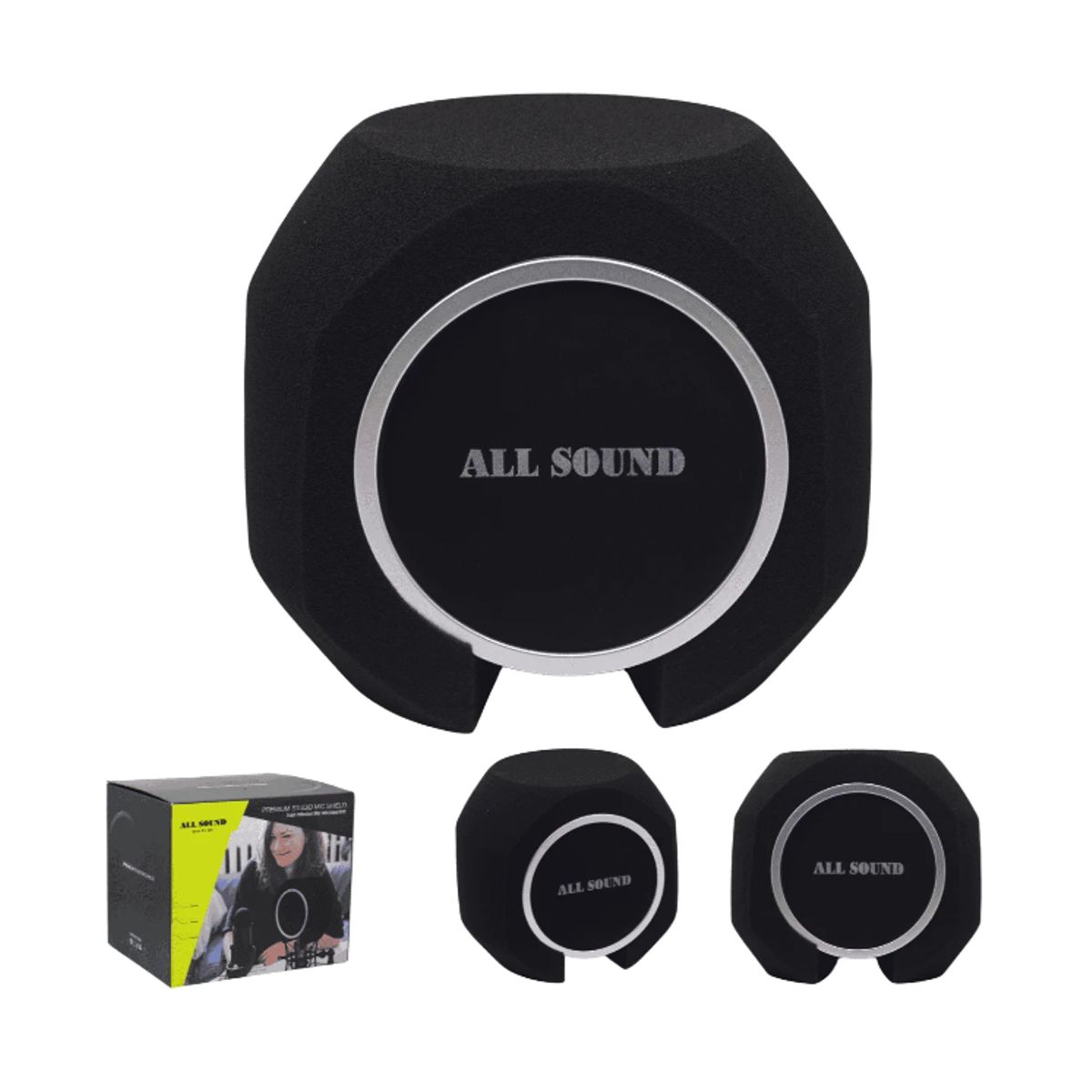 ALL SOUND - Esponja de Aislamiento Acústico Micrófono Filtro Pop EA-M01 ALL SOUND