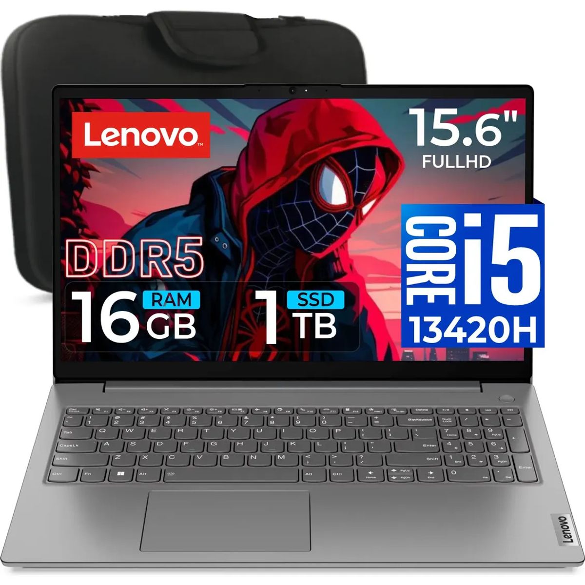 LENOVO - Laptop Lenovo V15 G5 IRL core i5-13420h intel UHD Graphics Ram 16GB Ssd 1tb 15.6″ fhd