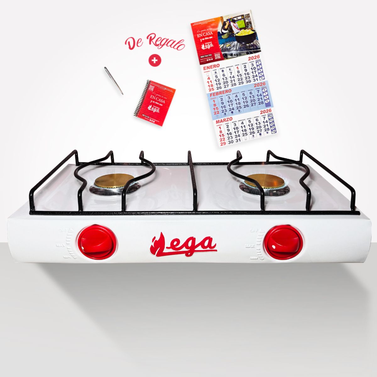 GENERICO - Cocina Blanca 2 Hornillas a Gas