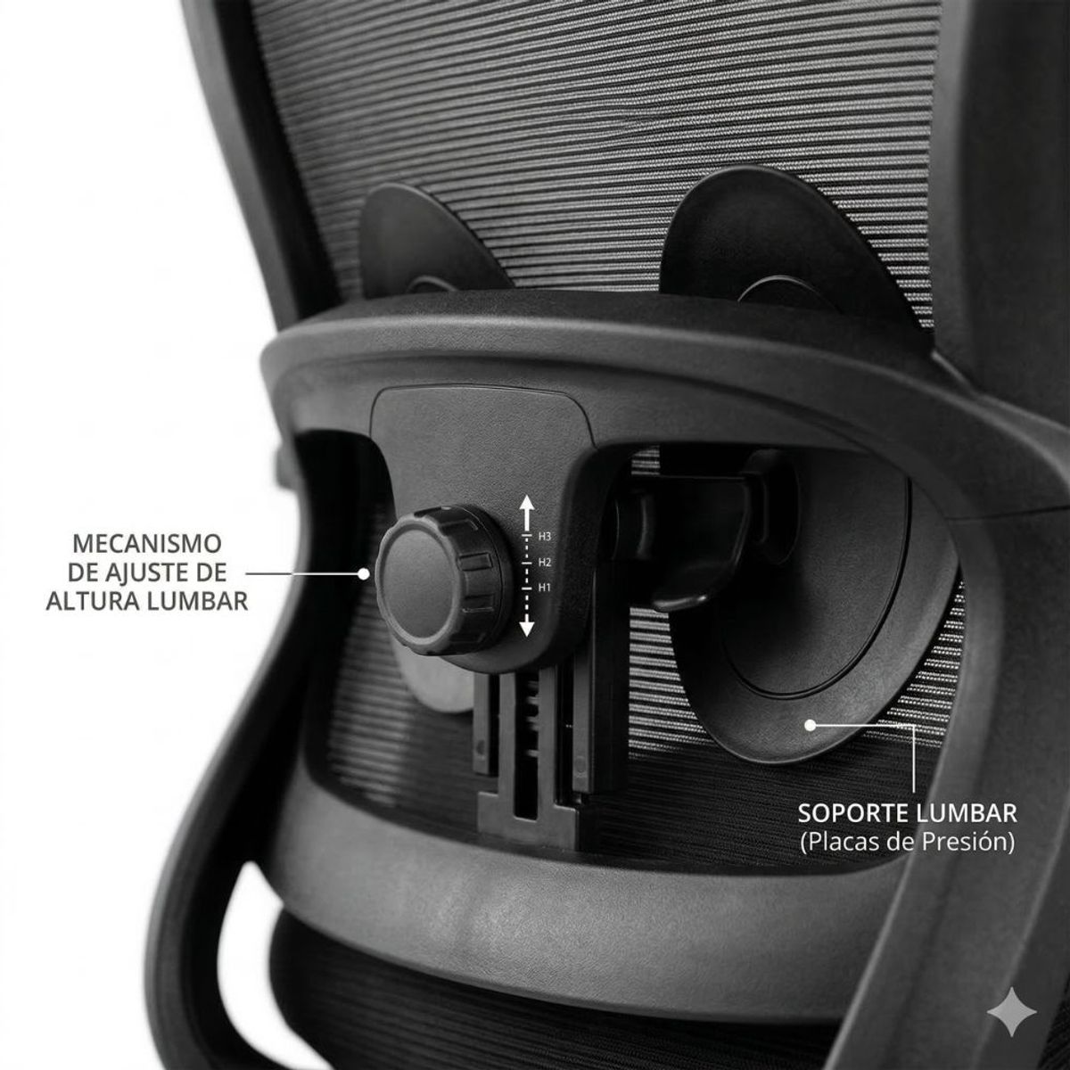 XION - Silla de Oficina Ergonómica Vertice Posabrazo Abatible, Cabecera Ajustable y Balanceo - Home Office