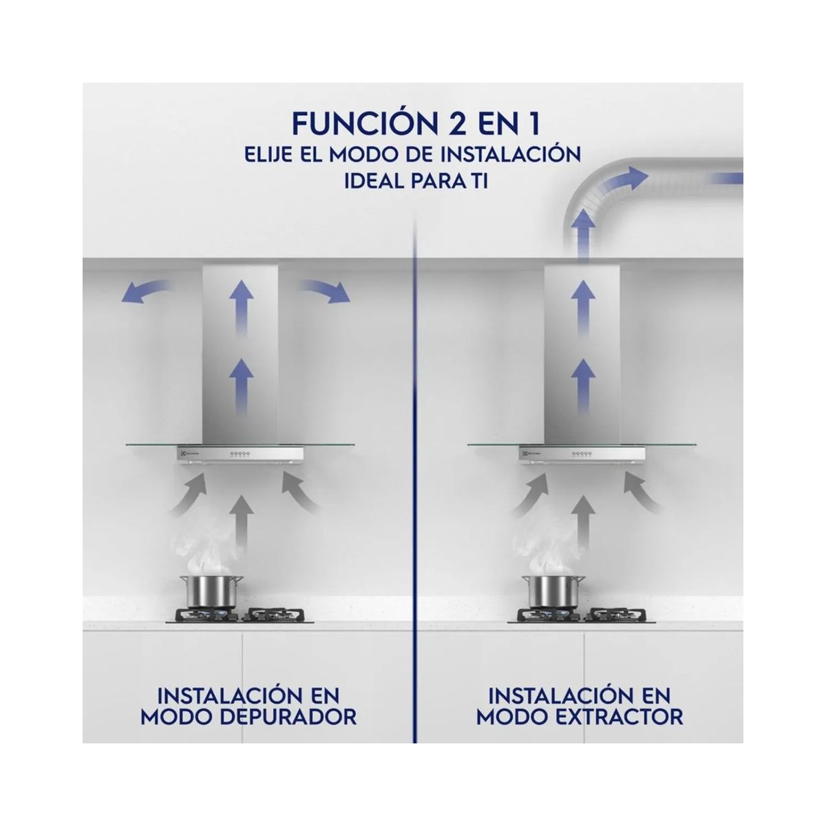 Electrolux - Campana de Pared 60cm Efficient Acero Inoxidable CE6VX Electrolux