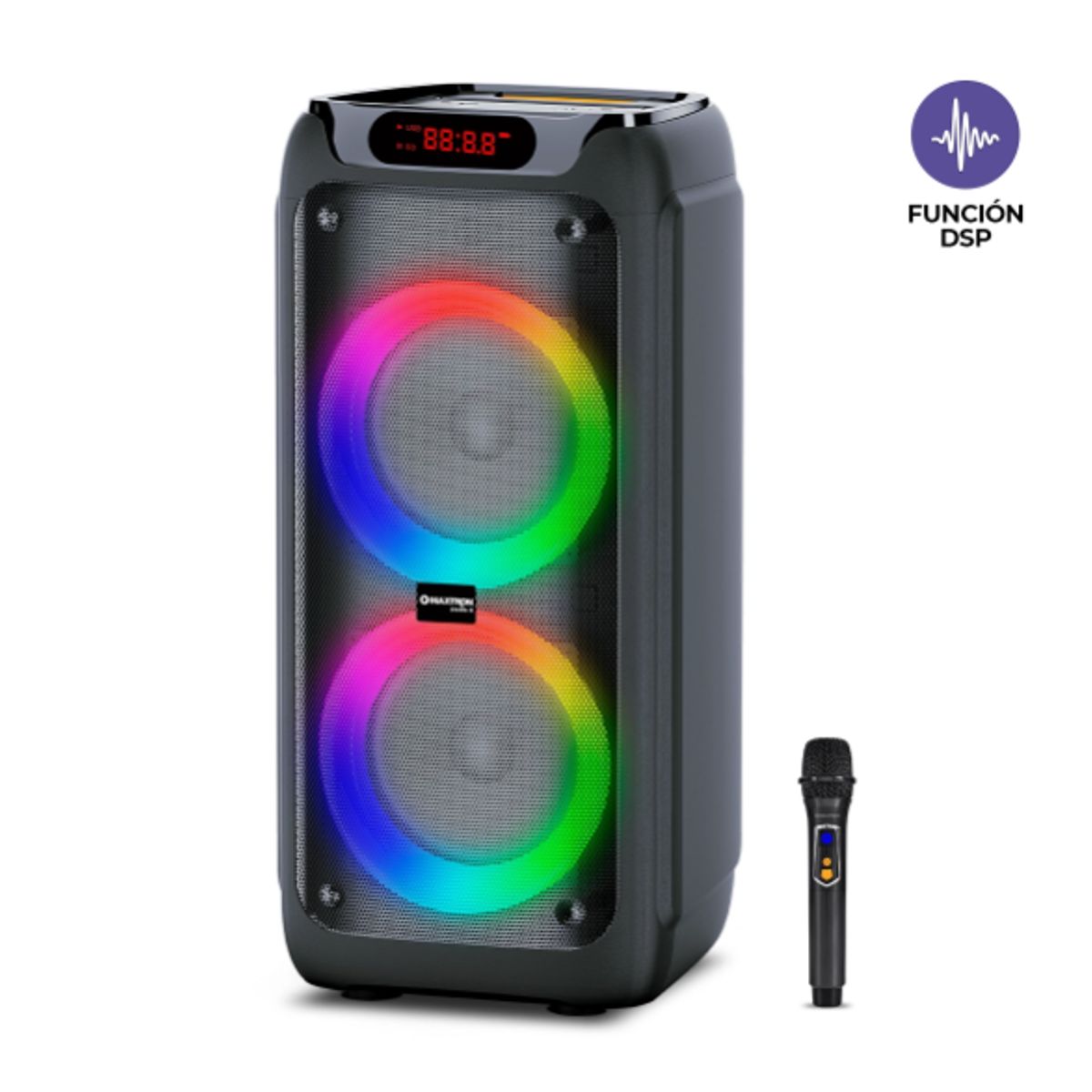 MAXTRON - Parlante ZENITH 8 MX800 TOWER SOUND SYSTEM DSP BT TWS RGB MAXTRON