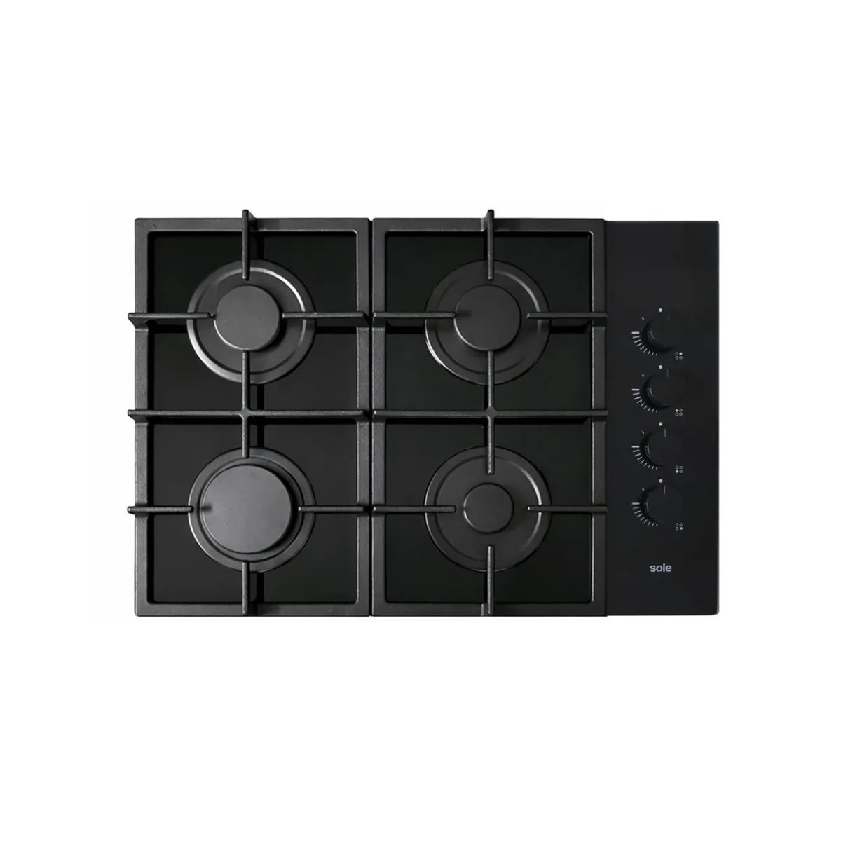 SOLE - Encimera Vidrio Templado Sole a Gas 4 Quemadores