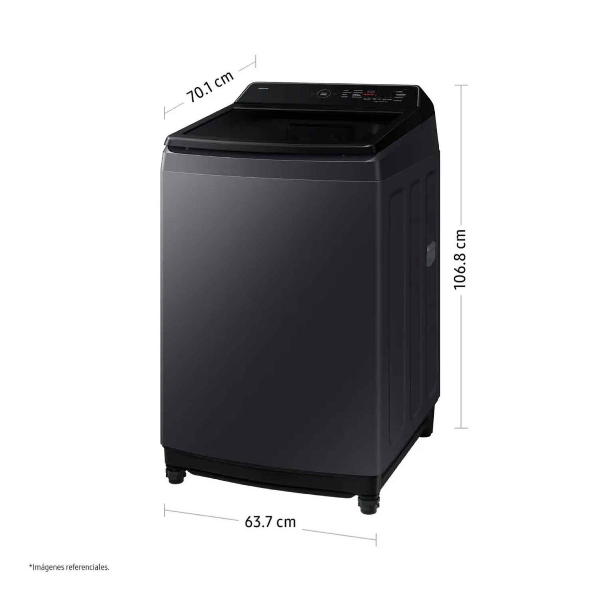 SAMSUNG - Lavadora Samsung 17Kg WA40F17E7CPE EcoBubble Gris Grafito