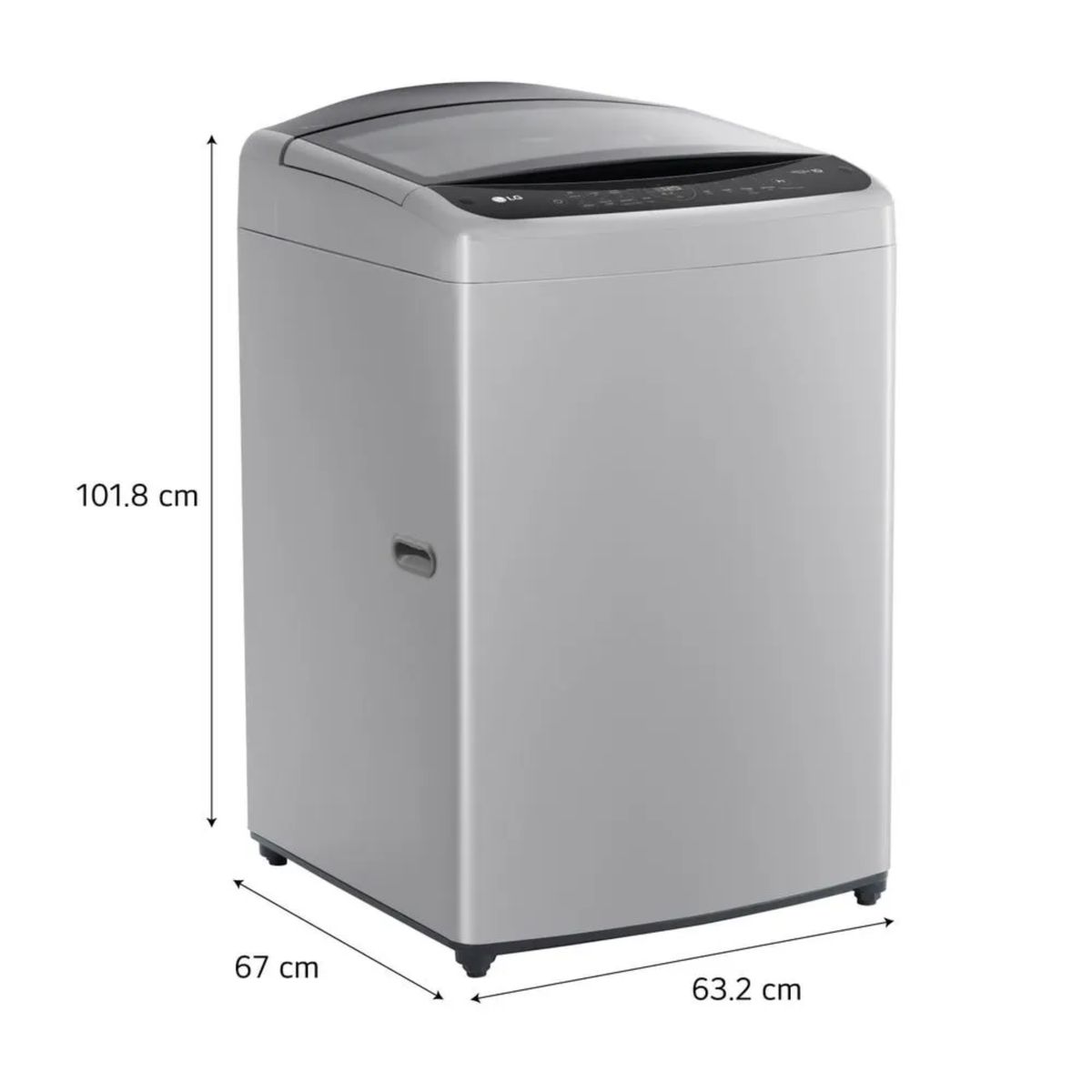 LG - Lavadora LG de 19 kg carga superior con AI DD Gris WT19DV6T