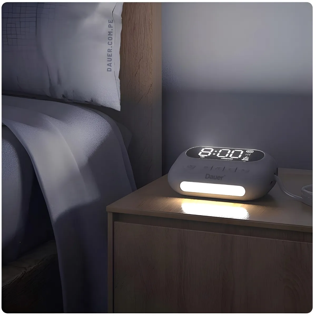 DAUER - Aspirador Nasal Eléctrico Profesional Para Bebé 9 Niveles, Silensioso, Recargable con Luz y Musica