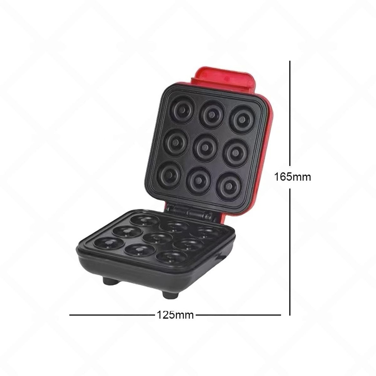 GENERICO - Máquina Eléctrica para Donas 9 Cavidades 350W Antiadherente Compacta