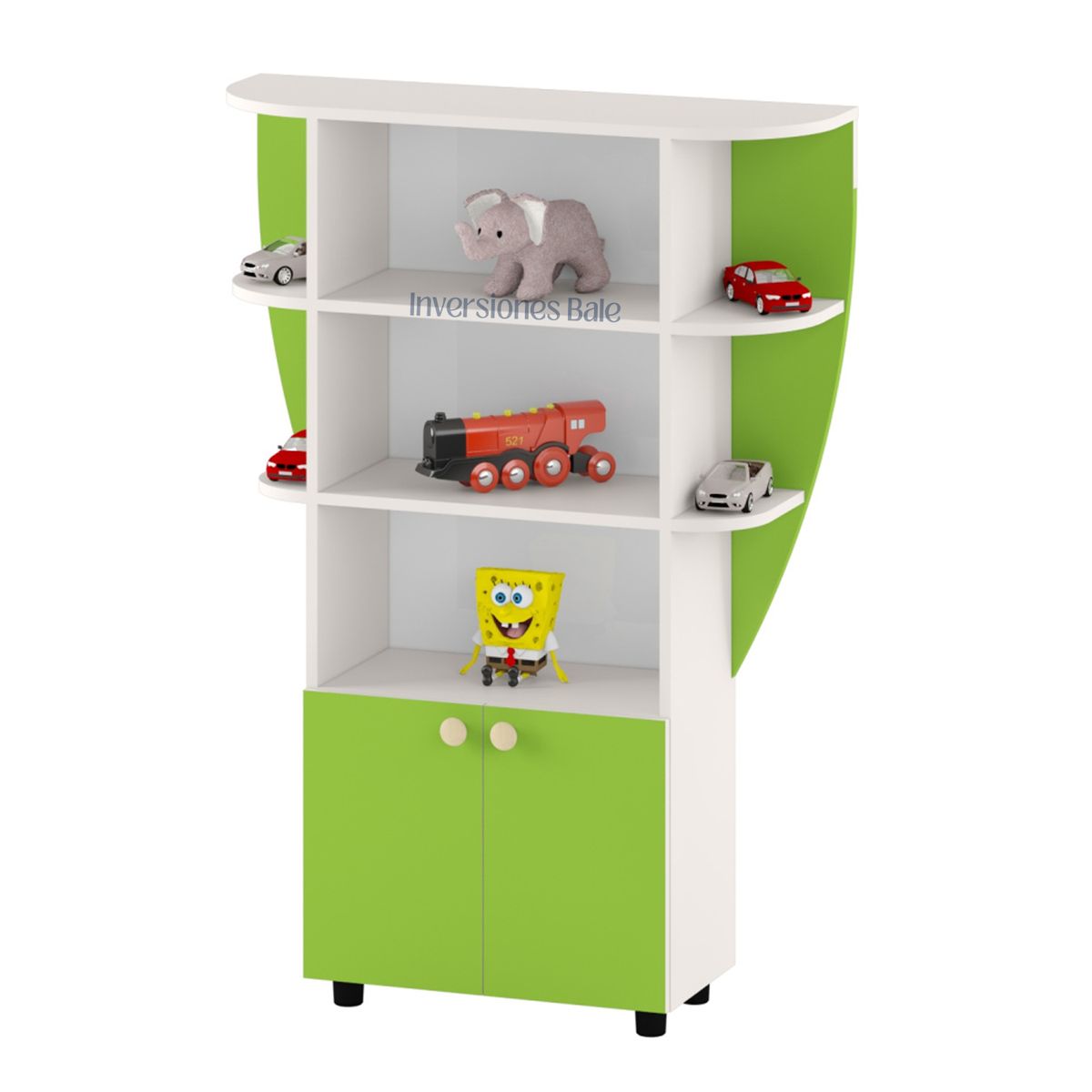 GENERICO - Mueble Organizador Infantil Carina con 2 Puertas Amore Home