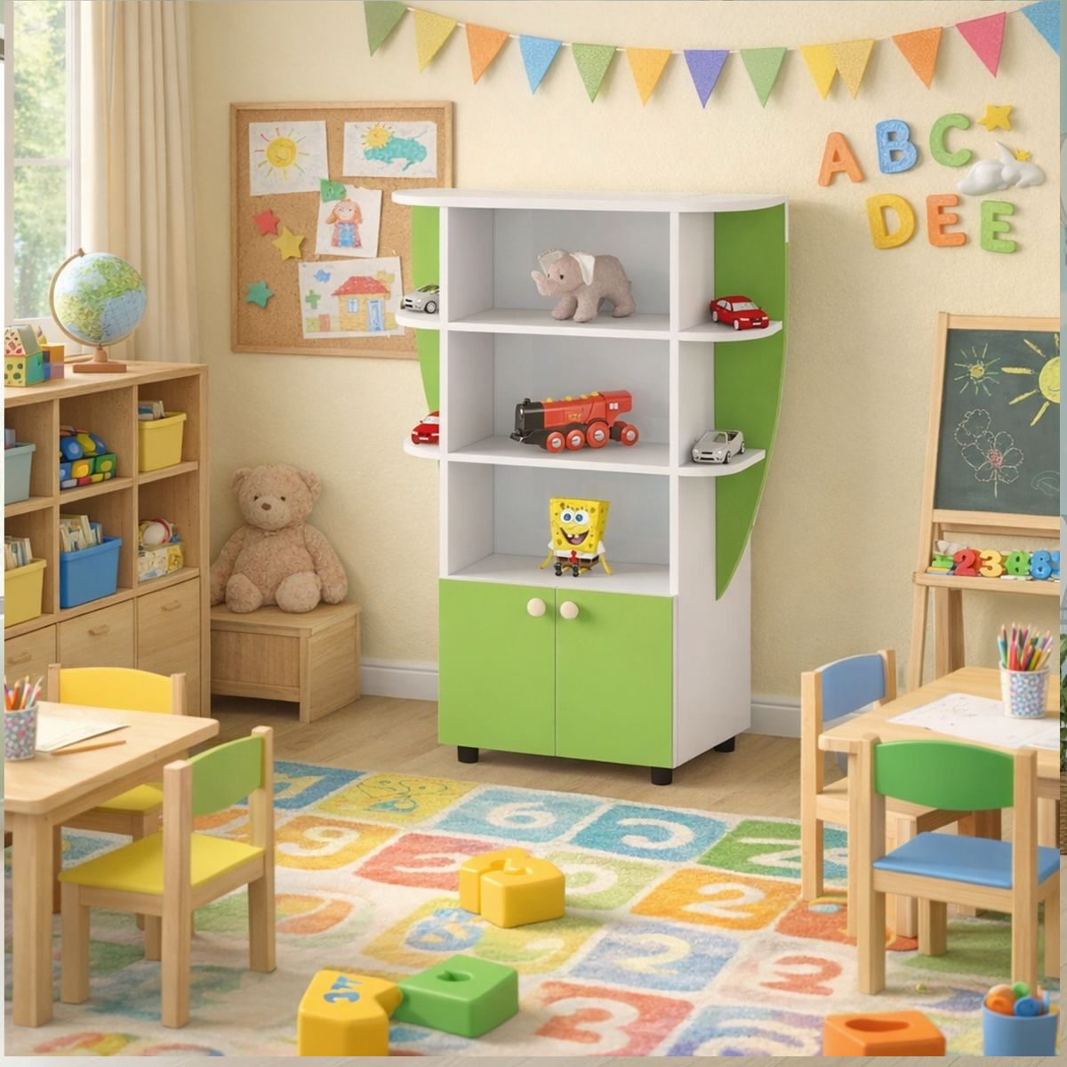 GENERICO - Mueble Organizador Infantil Carina con 2 Puertas Amore Home