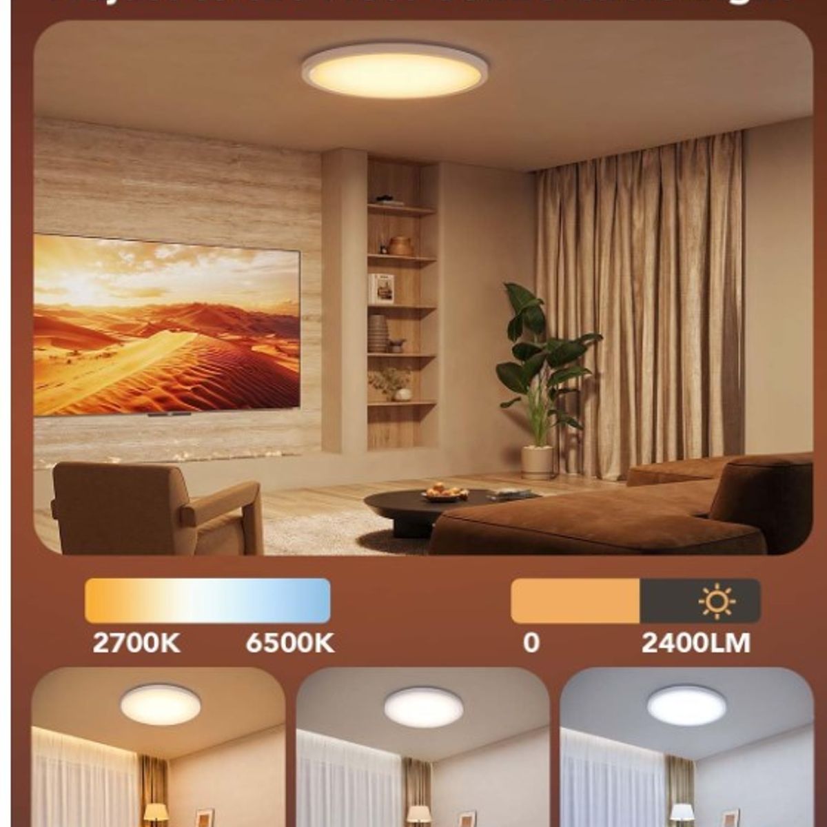 GOVEE - Govee Lámpara Techo Inteligente RGBICCompatible Alexa y Google Home