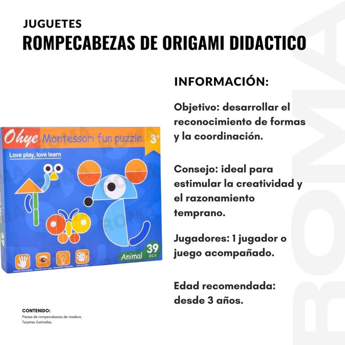 GENERICO - ROMPECABEZAS TANGRAM CON TIMBRE