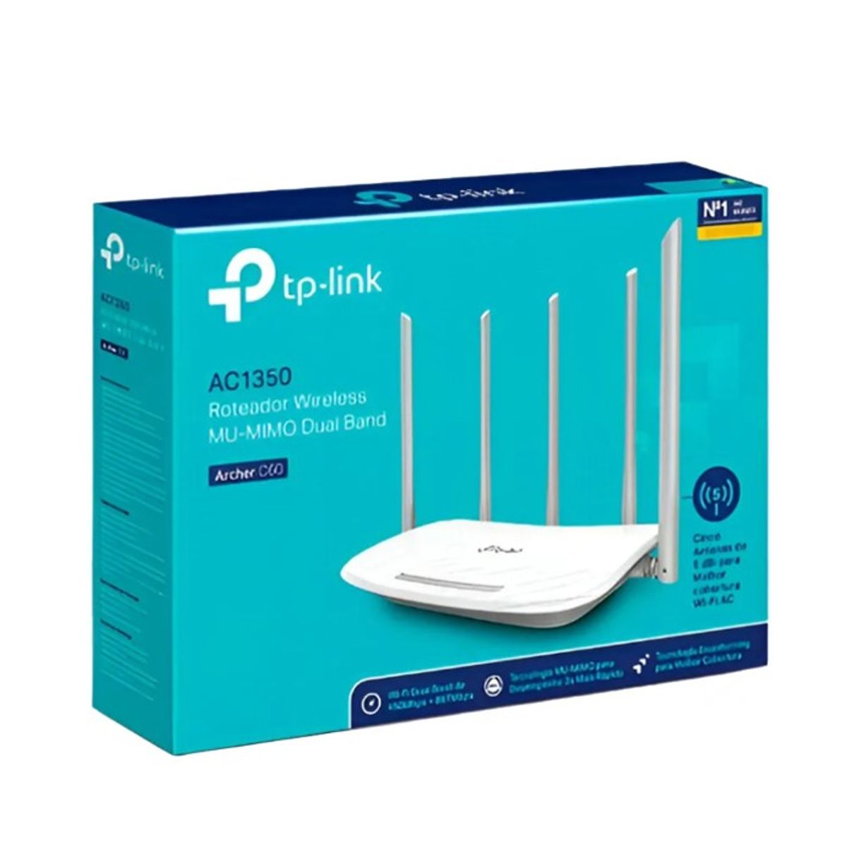 TP LINK - TP-Link - Router Archer C60 Wireless Dual Band AC1350