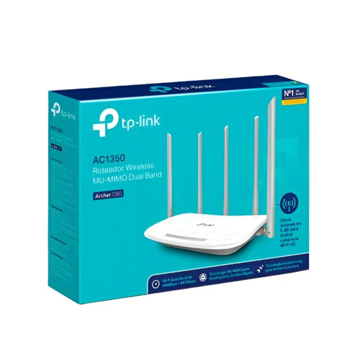 TP LINK - TP-Link - Router Archer C60 Wireless Dual Band AC1350