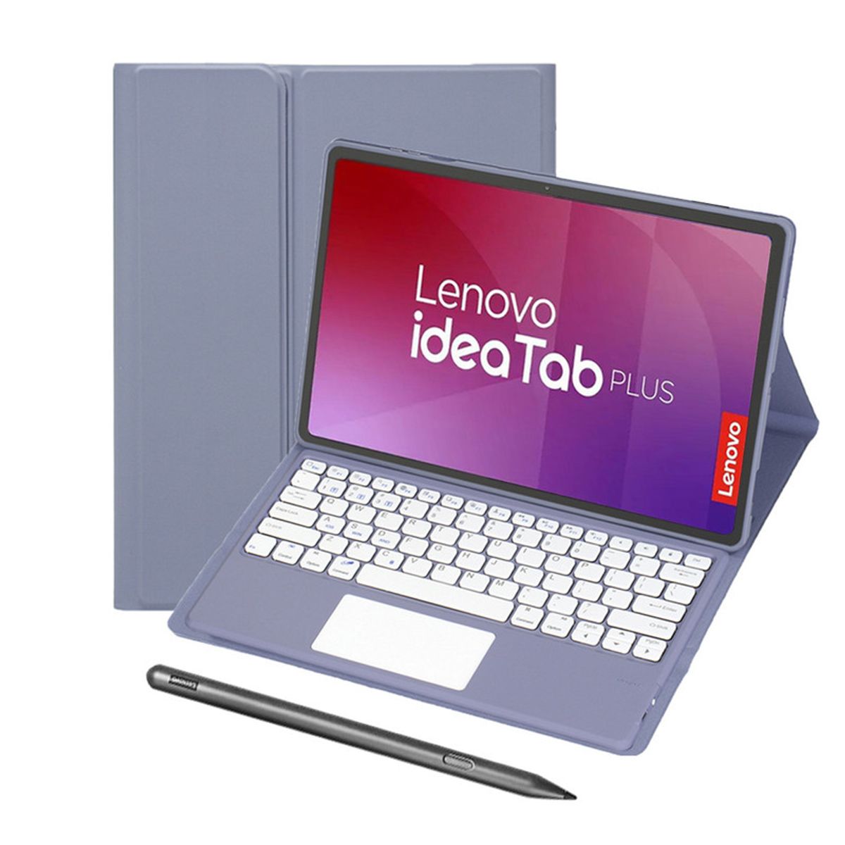 LENOVO - Tablet Lenovo Pad Plus 12 8+256 12.1 WIFI-Verde+Teclado Morado+Lápiz táctil Lenovo
