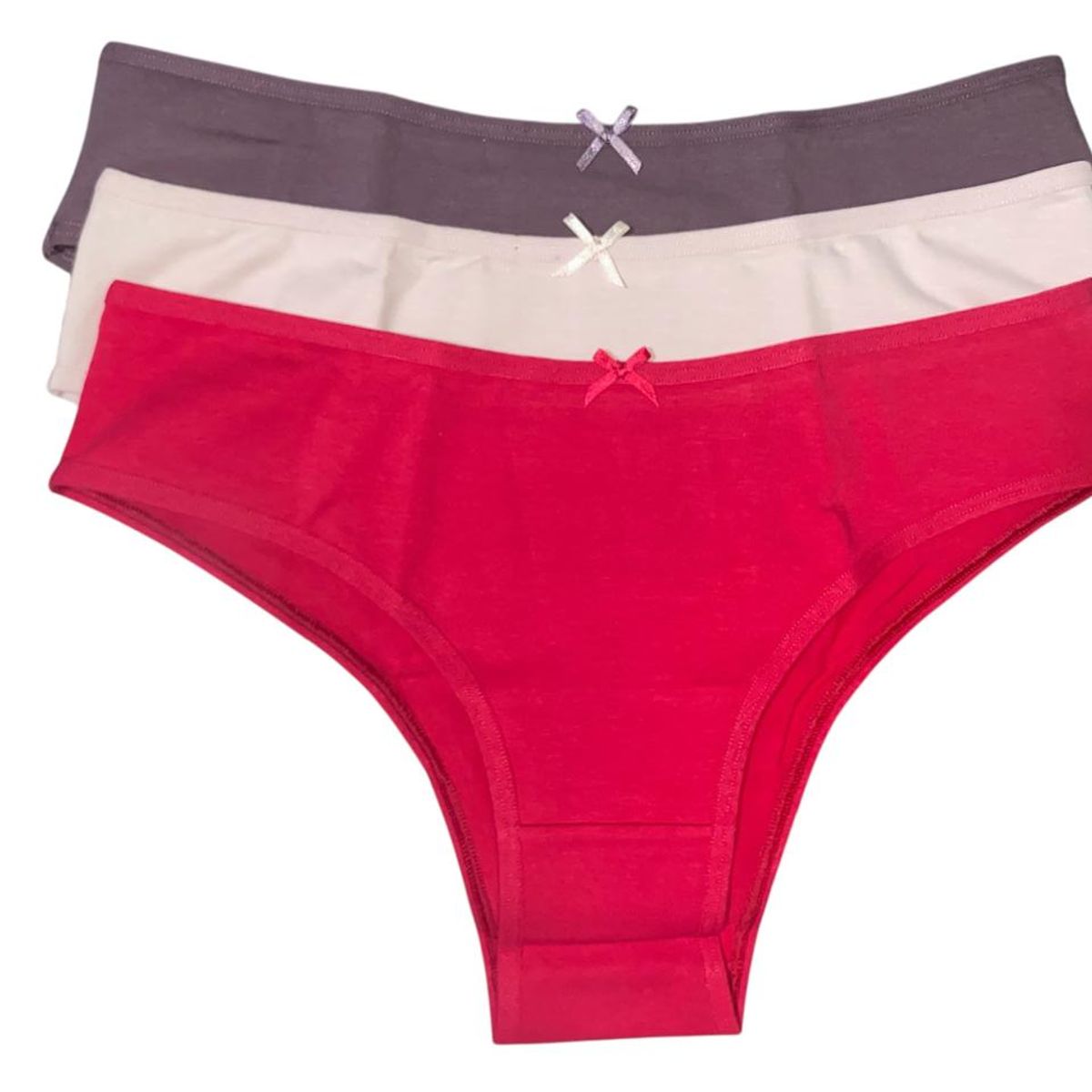 MINTANA - PACK 3 BIKINI CLASICO COLORES ALGODON MUJER