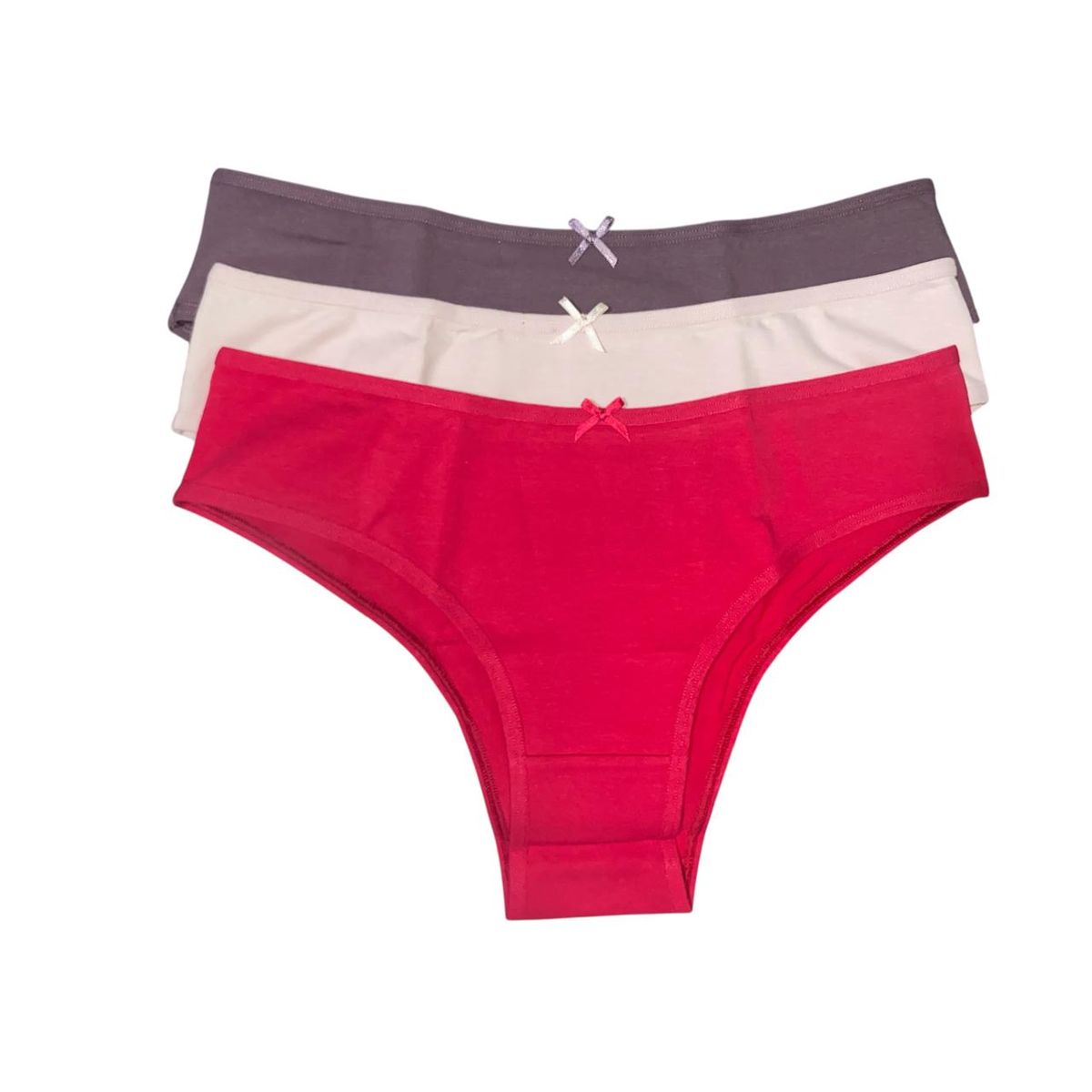 MINTANA - PACK 3 BIKINI CLASICO COLORES ALGODON MUJER