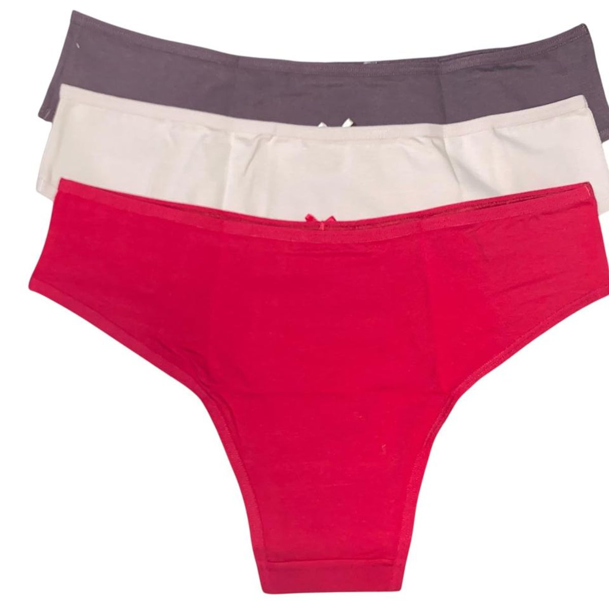MINTANA - PACK 3 BIKINI CLASICO COLORES ALGODON MUJER