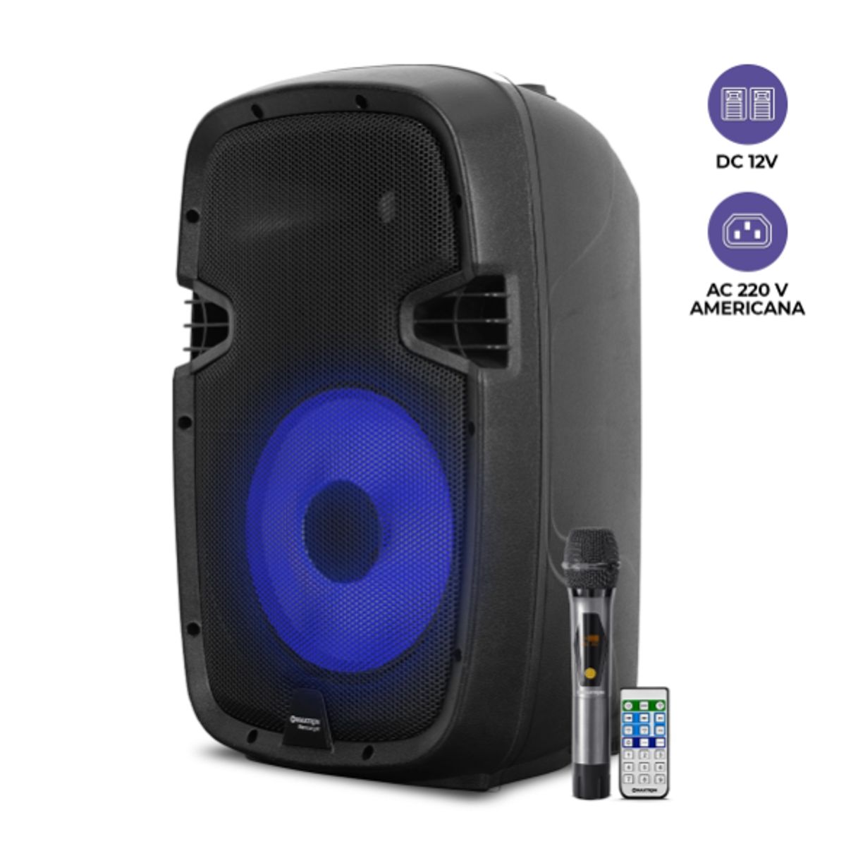 MAXTRON - Parlante Profesional MERCURY 10 MX1510V1 LED TWS SD+USB MAXTRON