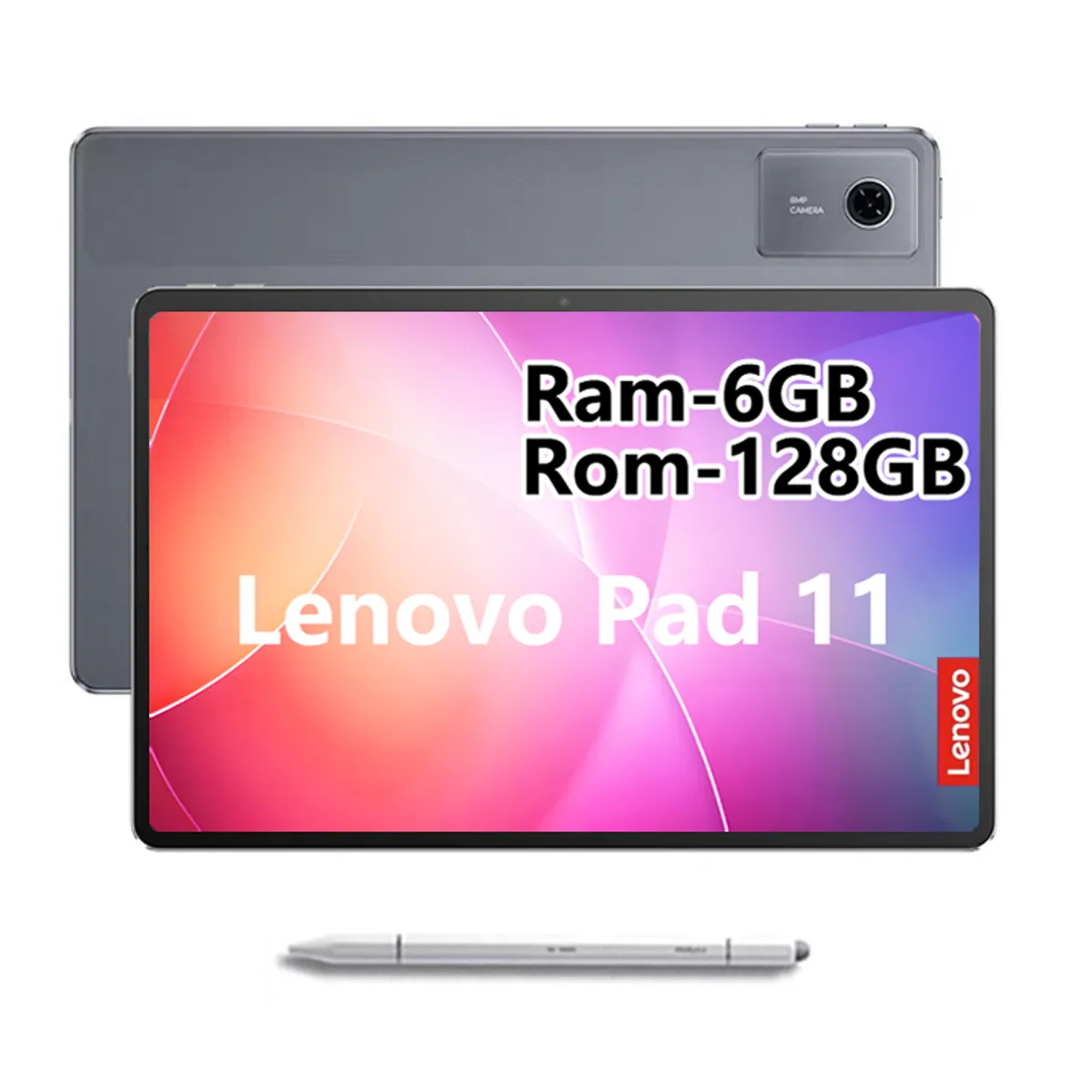 LENOVO - Tablet Lenovo Pad 11 2025 6+128GB 11" WIFI 2.5K-Gris Negro+Lápiz táctil