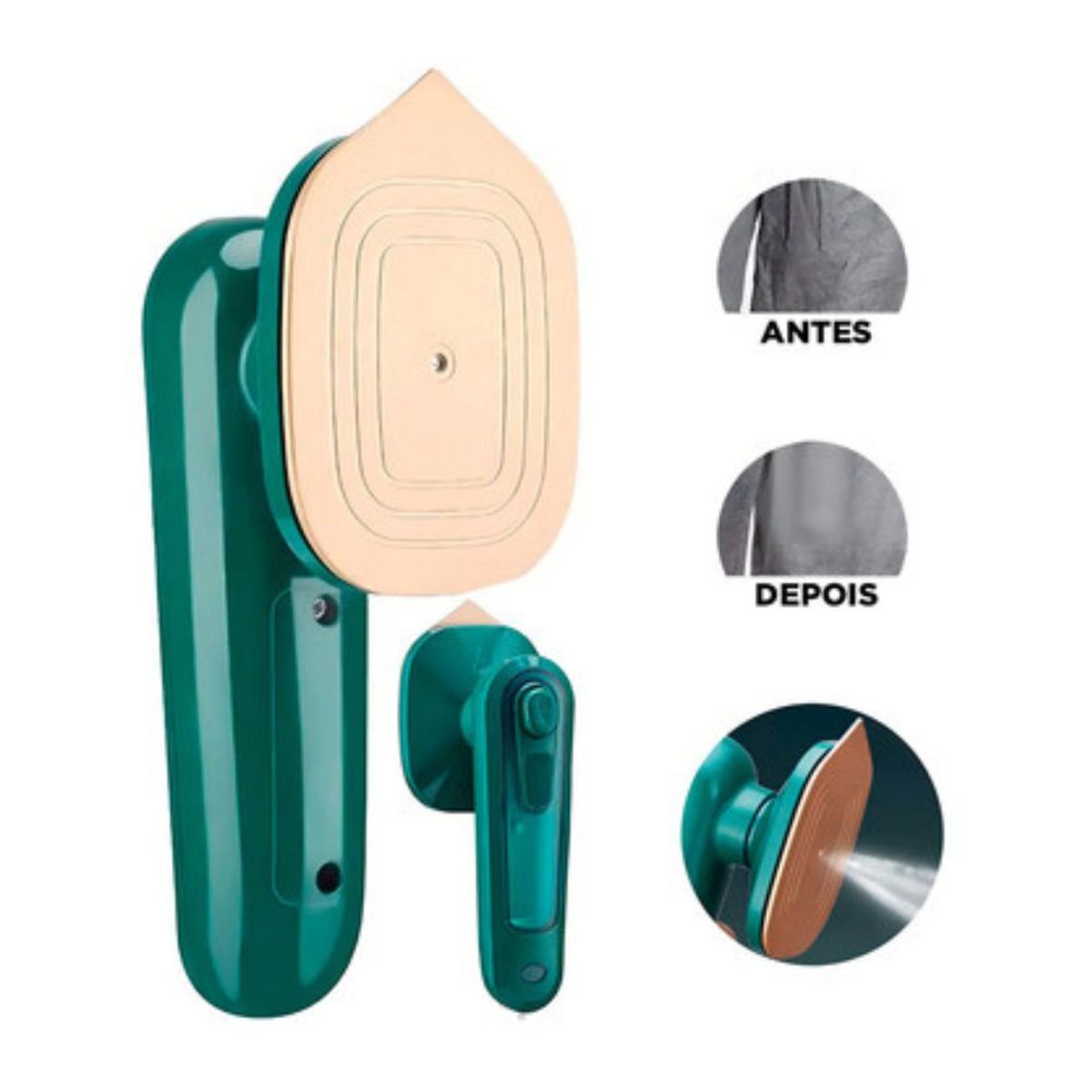 GENERICO - Mini Plancha a Vapor Portátil