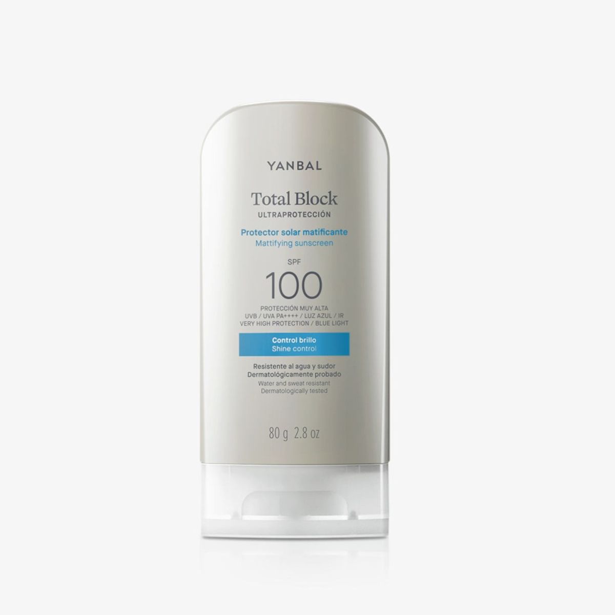 YANBAL - Total Block Protector Solar Matificante SPF 100 80g Yanbal - CONTROL BRILLO