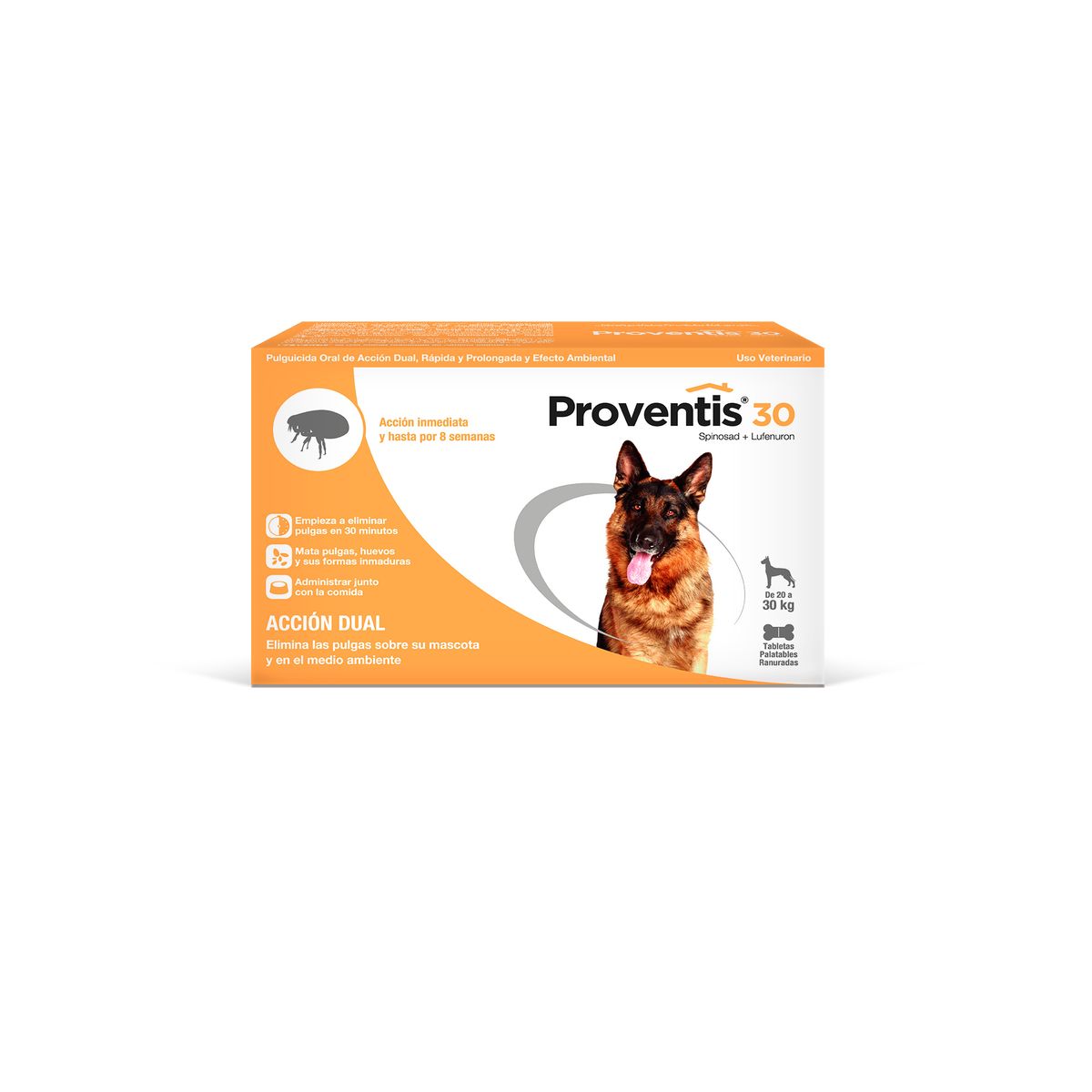 ANTIPULGAS PARA PERROS  PROVENTIS 30 X 6 TABLETAS - VENC 30.09.2026, marca PROVENTIS - Foto Principal