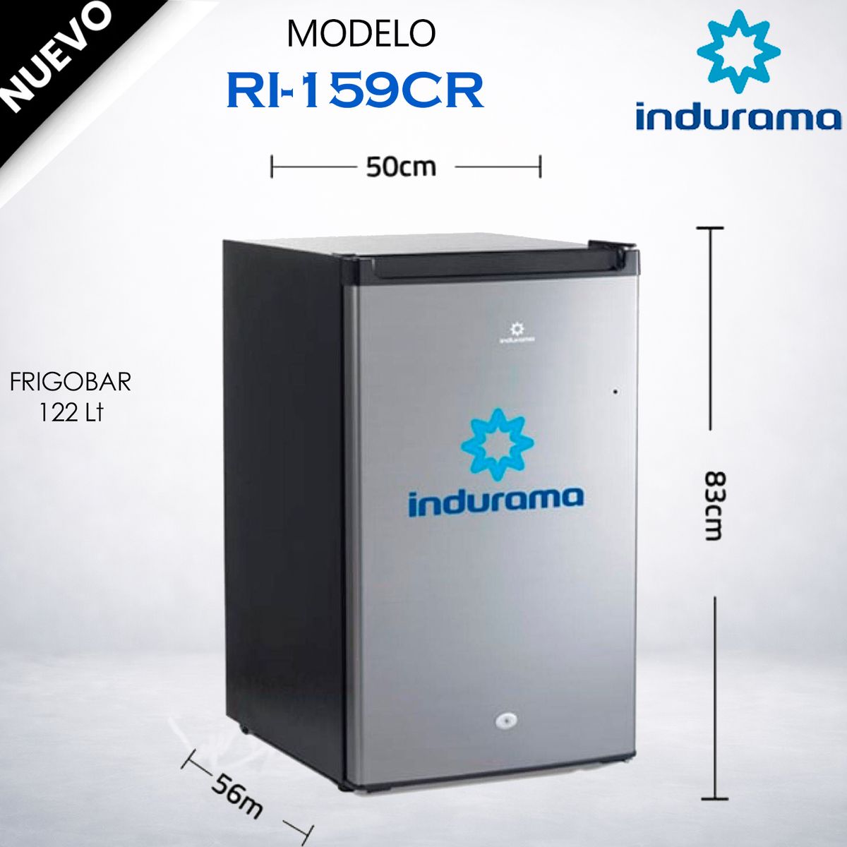 INDURAMA - Frigobar Indurama RI-159CR 122L Croma