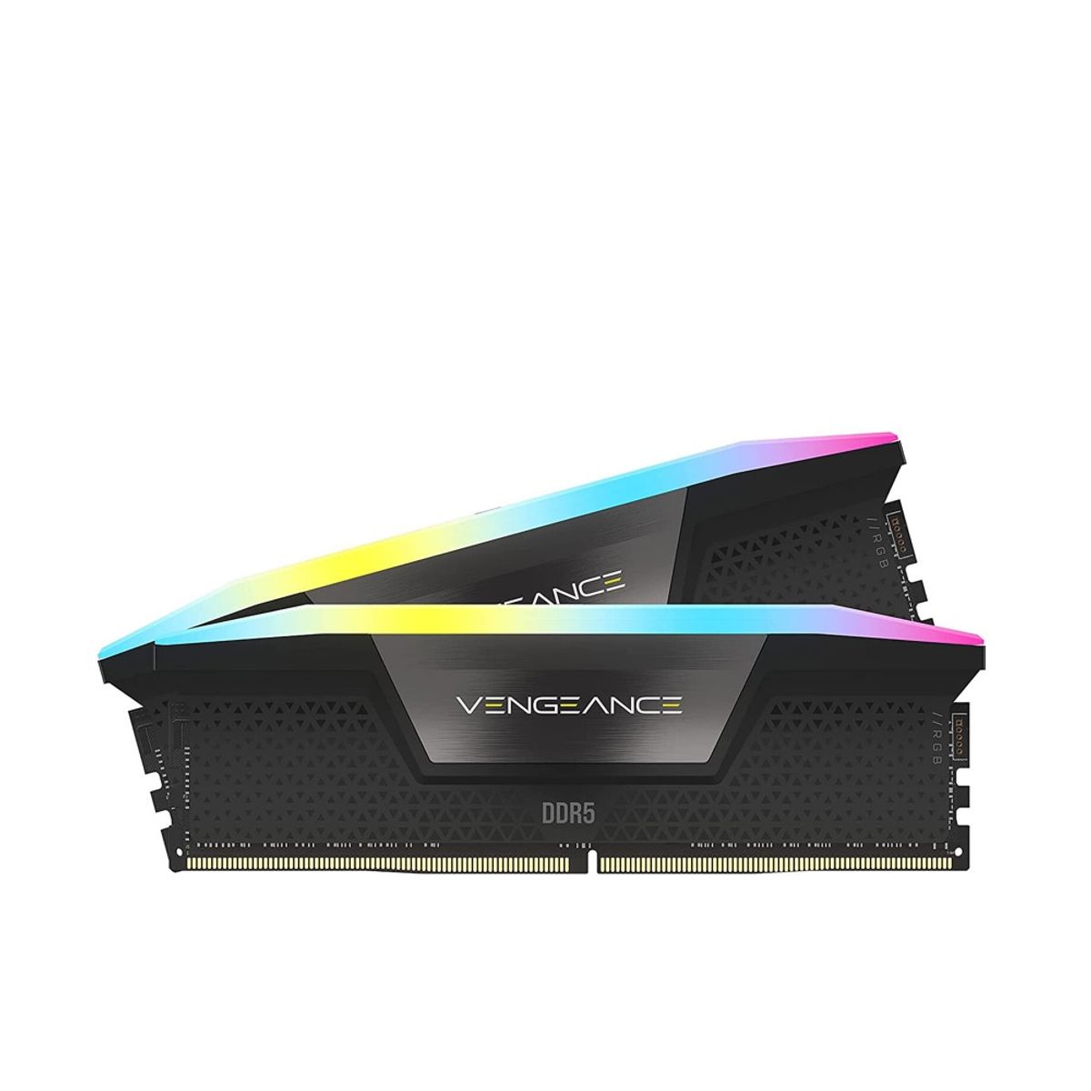 CORSAIR - Memoria RAM Corsair Vengeance RGB 64GB DDR5 6000Mhz CL40 Negro 2x32GB