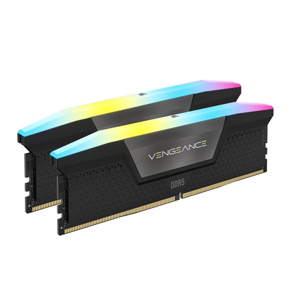 CORSAIR - Memoria RAM Corsair Vengeance RGB 64GB DDR5 6000Mhz CL40 Negro 2x32GB