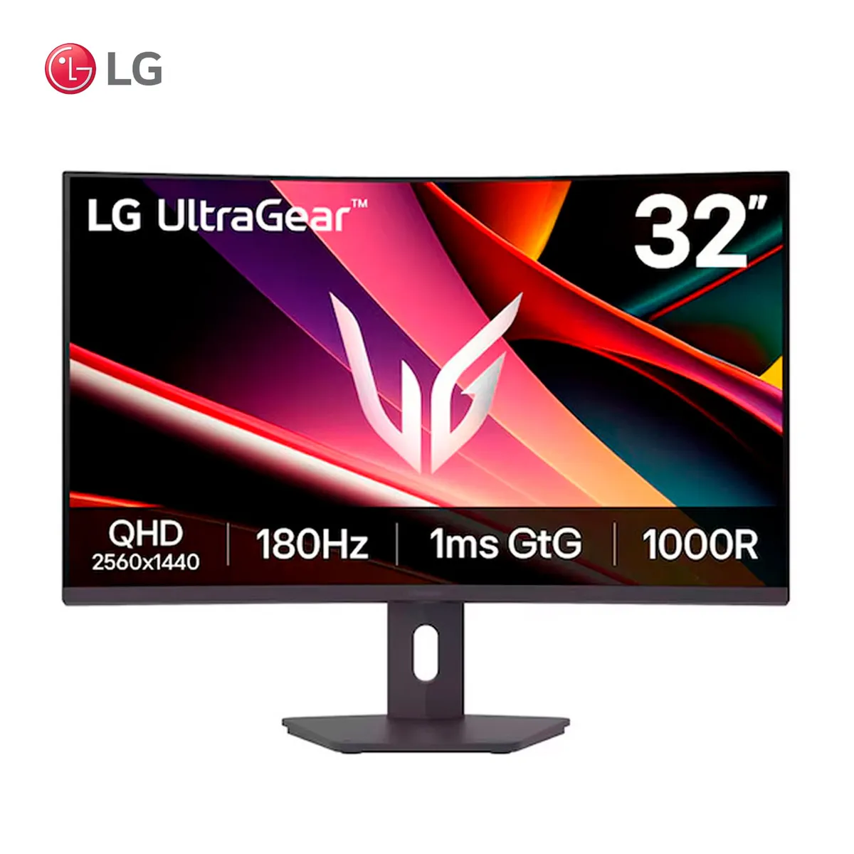 LG - Monitor gamer curvo 32 pulgadas QHD 180Hz 1ms LG UltraGear 32G600A-B